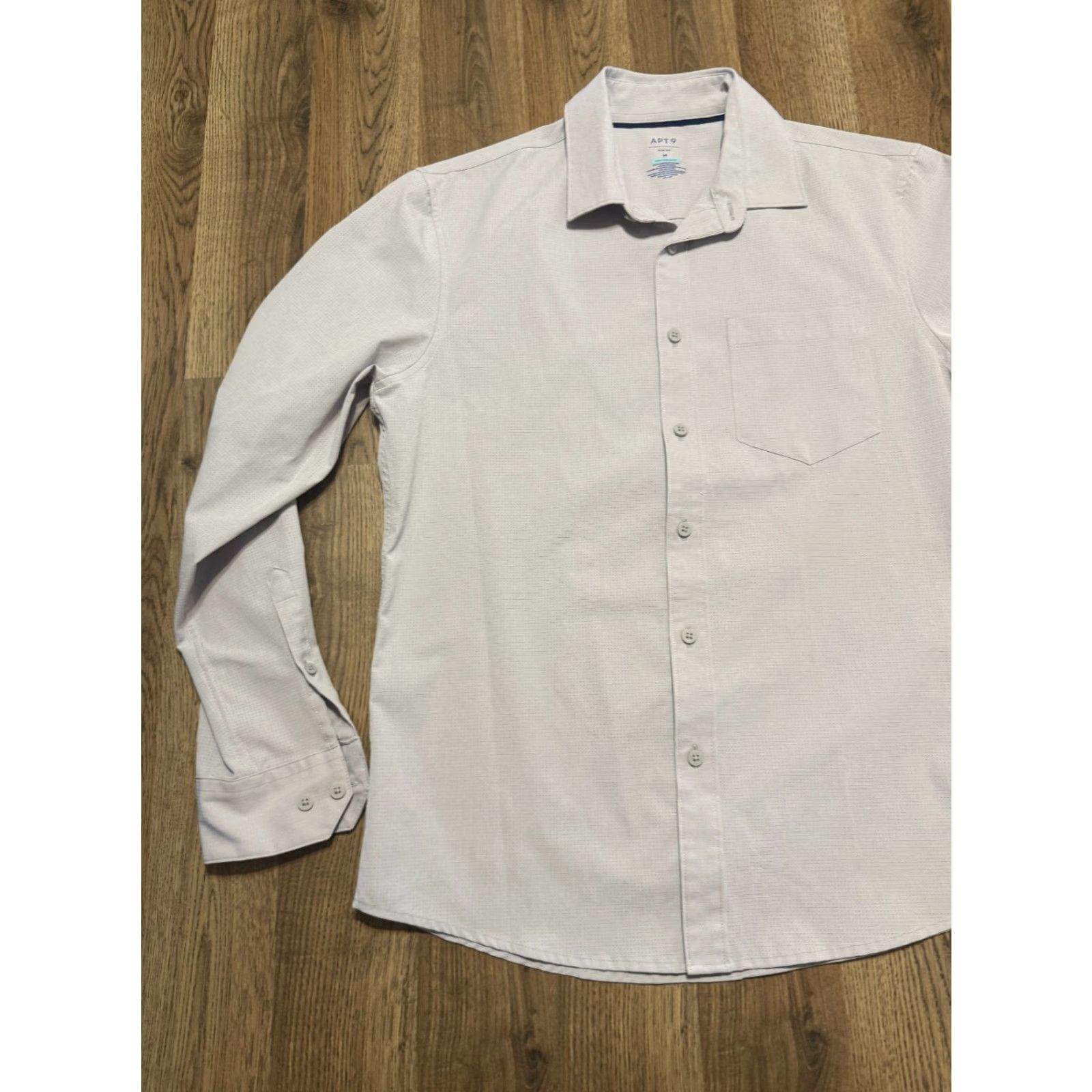 Apt. 9 APT. 9 Shirts Men's Size Large Gray Long Sleeve Button Up Pockets Casual Size US L / EU 52-54 / 3 - 4 Thumbnail