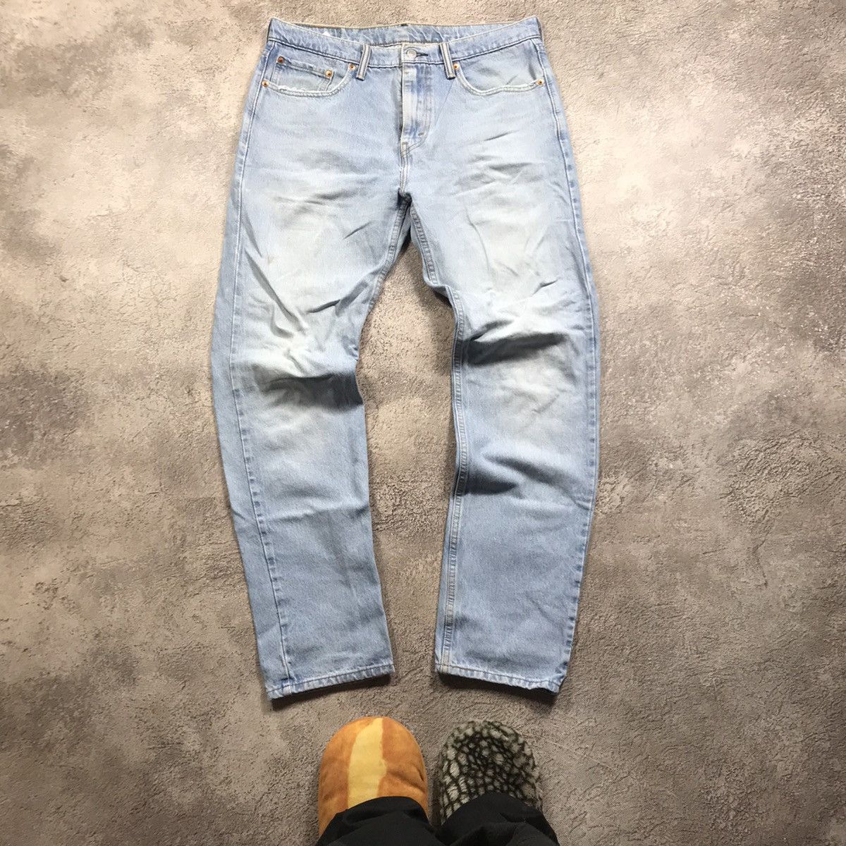 Vintage Vintage 90s Levis Distressed Baggy Jeans Grunge Thrashed 33 Size US 33 - 4 Thumbnail