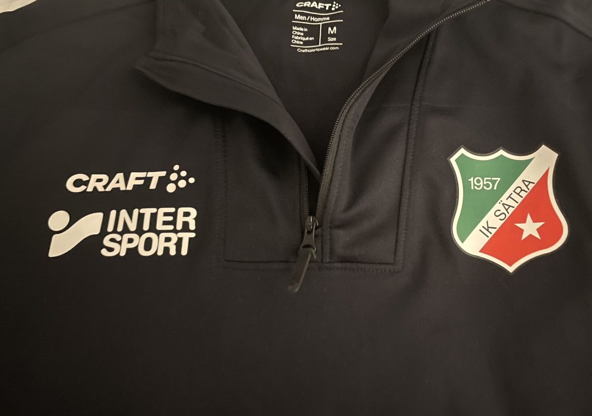 Other Vintage Craft IK Sätra1957 Half Zip Training Top Black w "EM Size US M / EU 48-50 / 2 - 3 Thumbnail