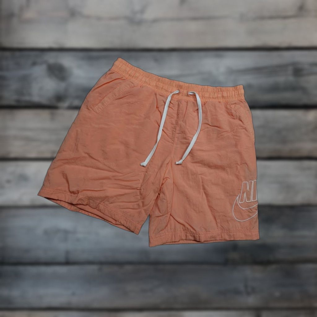 Nike Nike Shorts Mens XL Orange Nylon Drawstring Pockets Lightweight Athletic Swishy Size US 36 / EU 52 - 1 Thumbnail