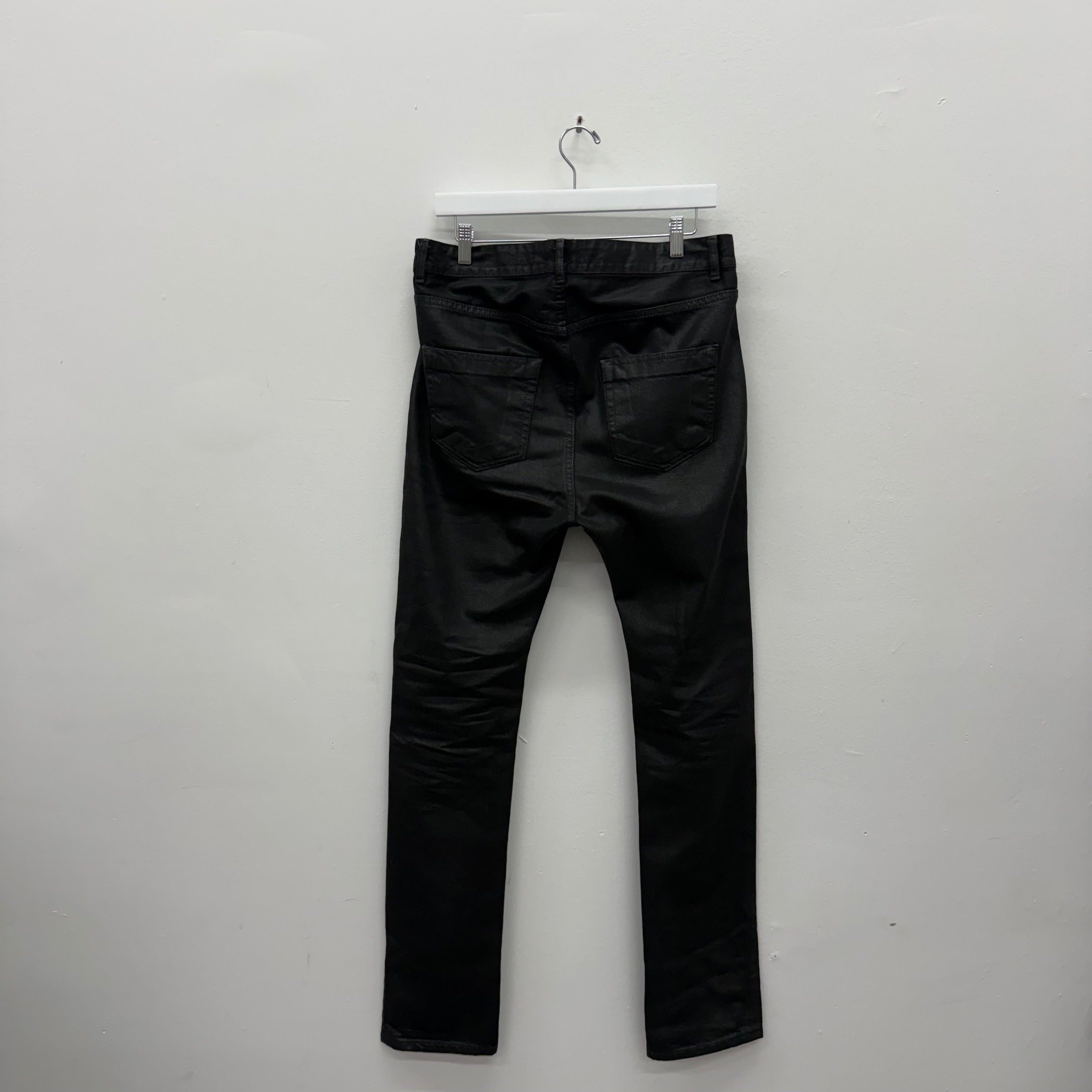 Rick Owens Drkshdw Rick Owens DRKSHDW Waxed Denim - Size 30 Size US 30 / EU 46 - 2 Thumbnail