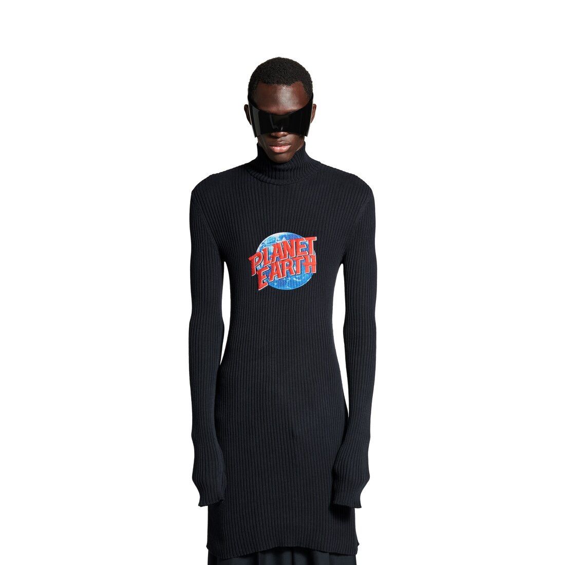 Balenciaga o1w1db10426 555 / Planet Earth Long Turtleneck Sweater Size US S / EU 44-46 / 1 - 5 Thumbnail