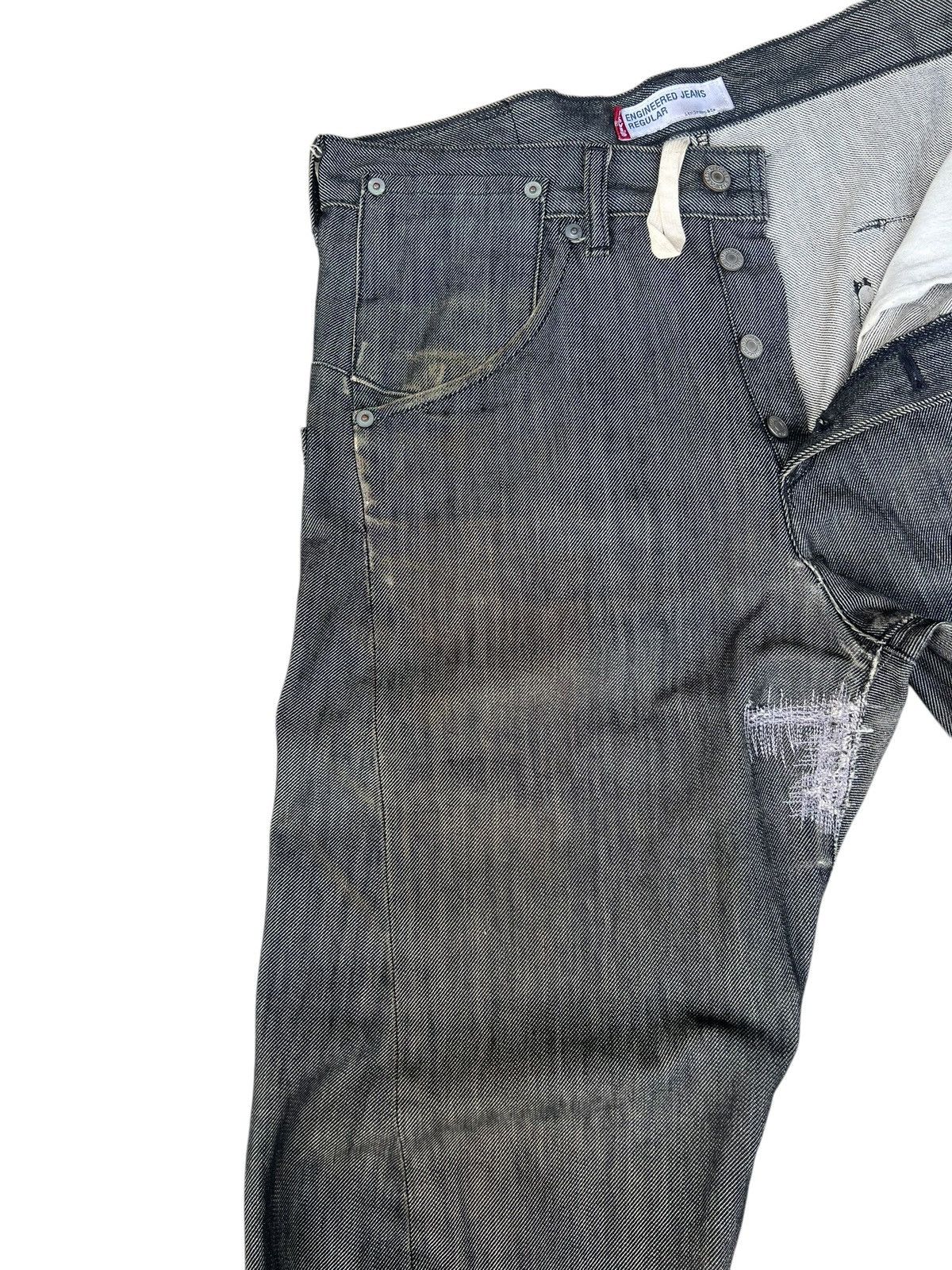 Levi's Dirty Mud Stains Denim Vintage 2000 Levi’s Engineered Jeans Size US 31 - 8 Thumbnail