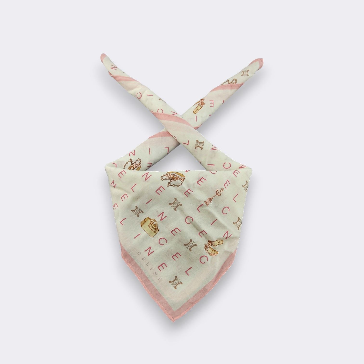 Celine Vintage Celine Handkerchief Neckerchief Bandana H130D Size ONE SIZE - 1 Thumbnail