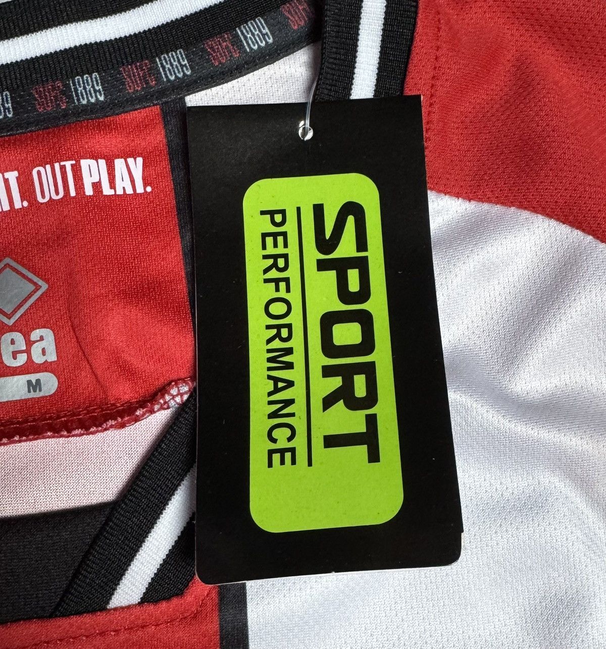 Errea Sheffield United 2023 2024 Home Shirt Soccer Jersey Errea Size US M / EU 48-50 / 2 - 9 Thumbnail