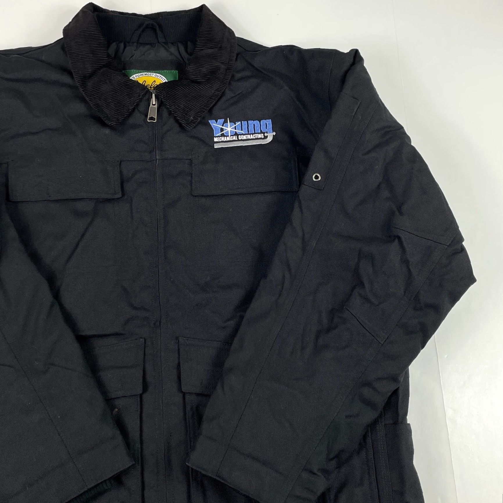 Vintage VINTAGE Cabela's Jacket Mens Medium Black Canvas Chore Field Bomber Jacket Wool? Size US M / EU 48-50 / 2 - 3 Thumbnail