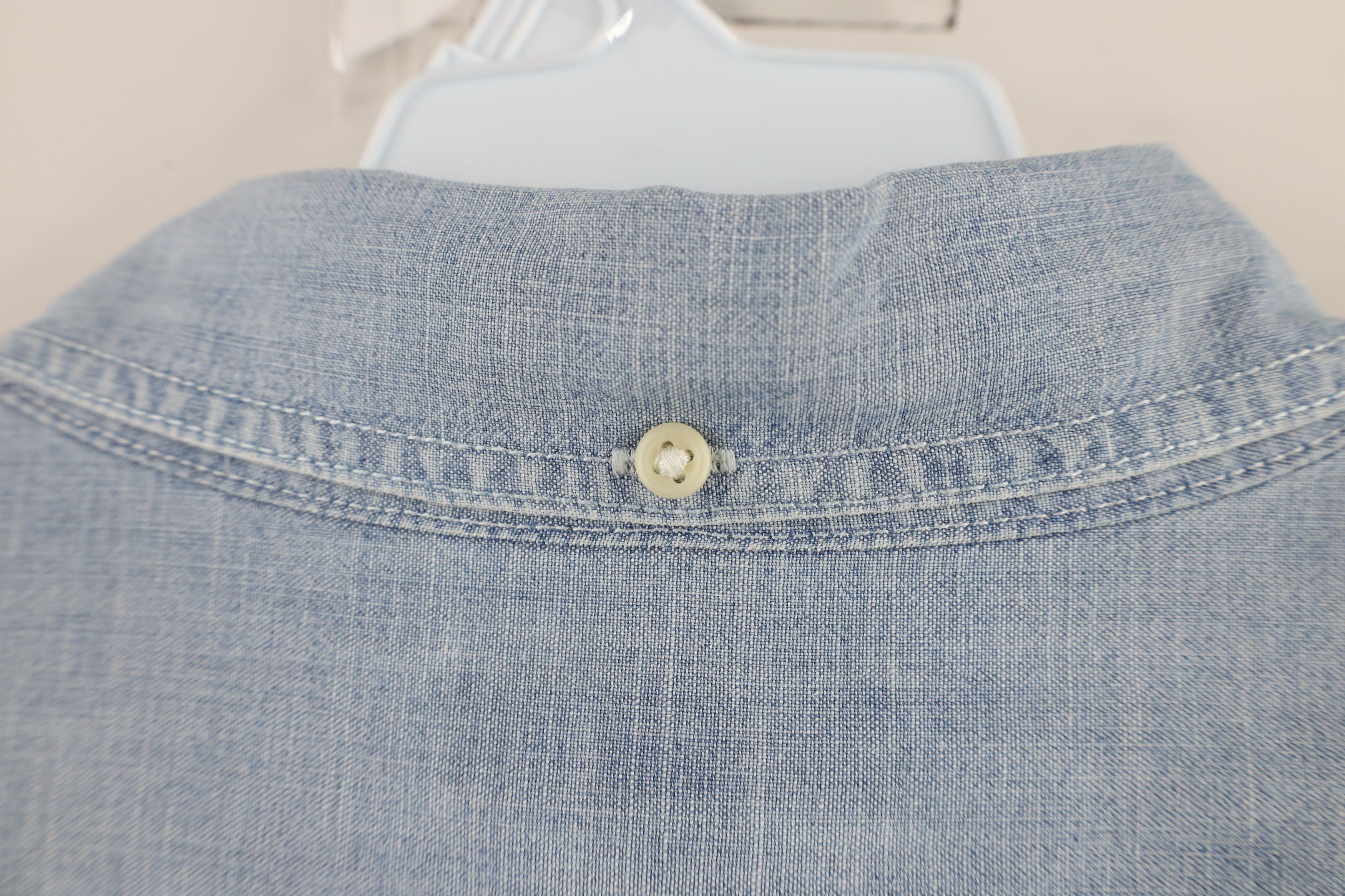 Lands' End × Vintage Vintage 90s Lands End Collared Button Down Shirt Blue Size US XXL / EU 58 / 5 - 9 Thumbnail