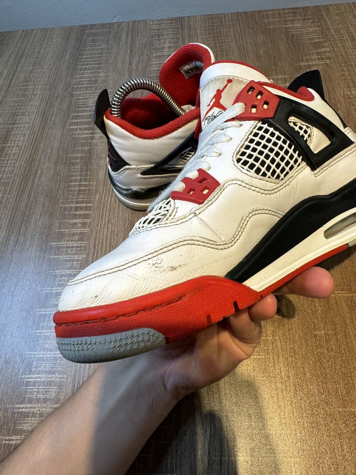 Jordan Brand Air Jordan 4 Retro OG GS Fire Red 2020 - Size 3.5Y 5 Women’s Size US 5 / IT 35 - 7 Thumbnail