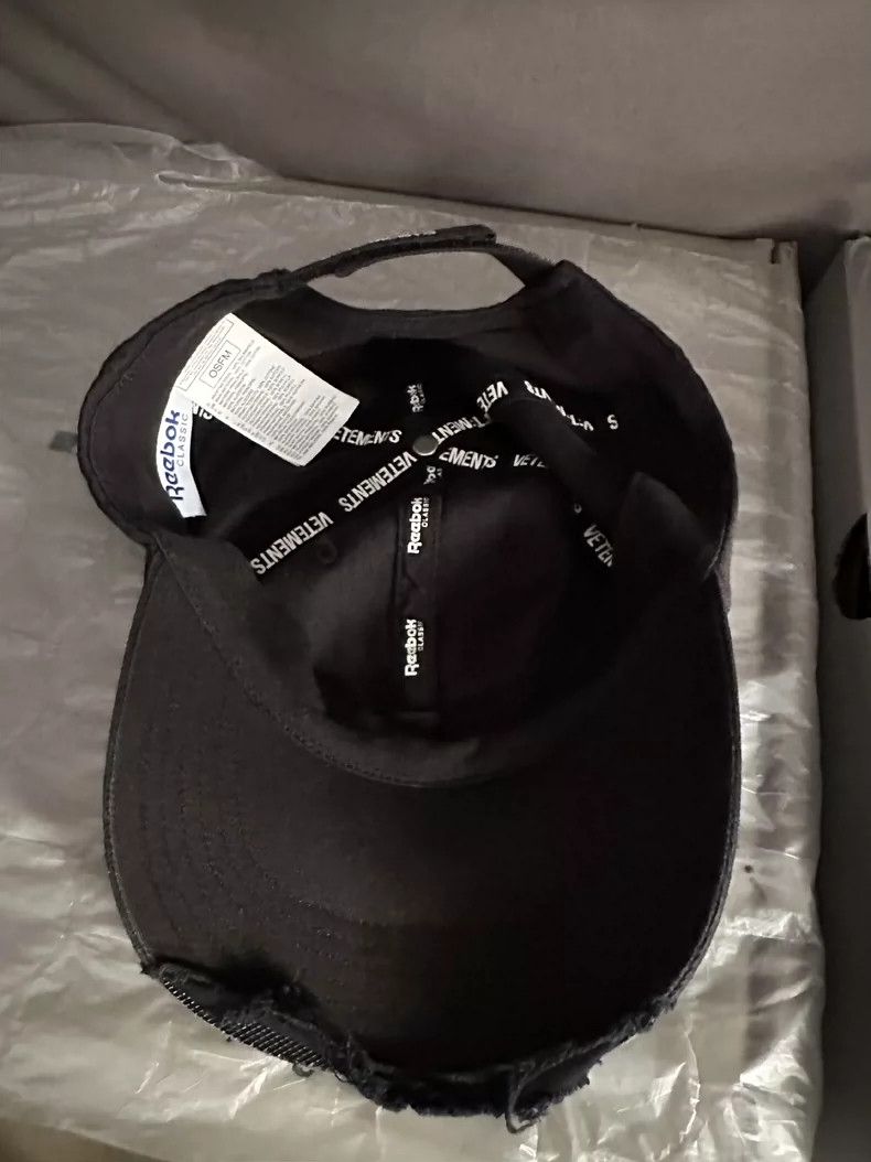 Vetements Vetements 18Aw Saturday distressed satin cap Size ONE SIZE - 4 Thumbnail