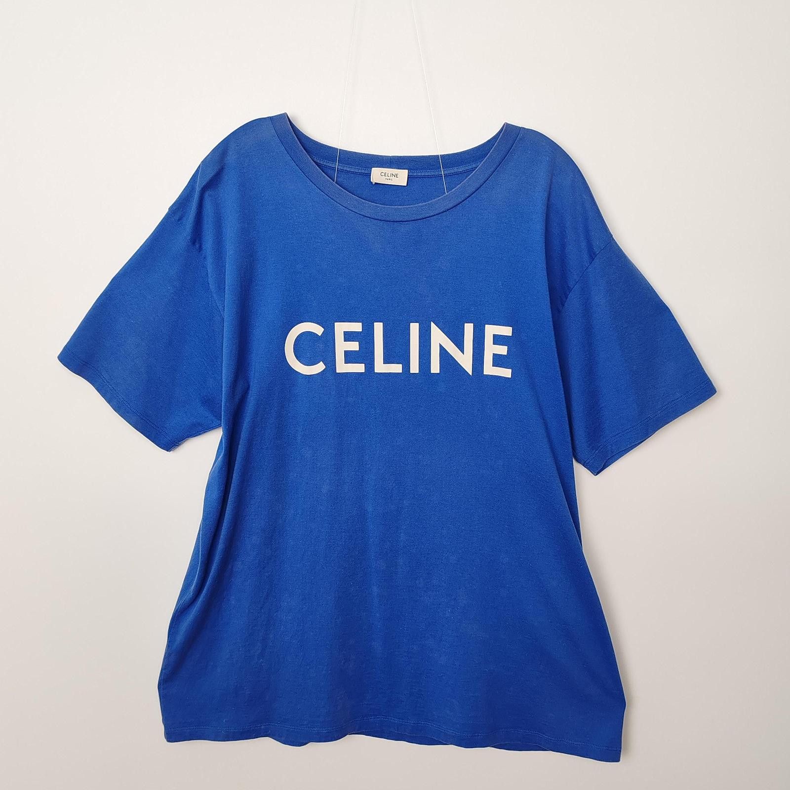 Celine Celine Logo Short Sleeve T-Shirt Size L Size US L / EU 52-54 / 3 - 1 Thumbnail