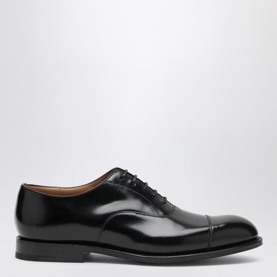 Church's o1d2blof0226 Leather Lace-Up Shoes in Black Size US 7 / EU 40 - 2 Thumbnail