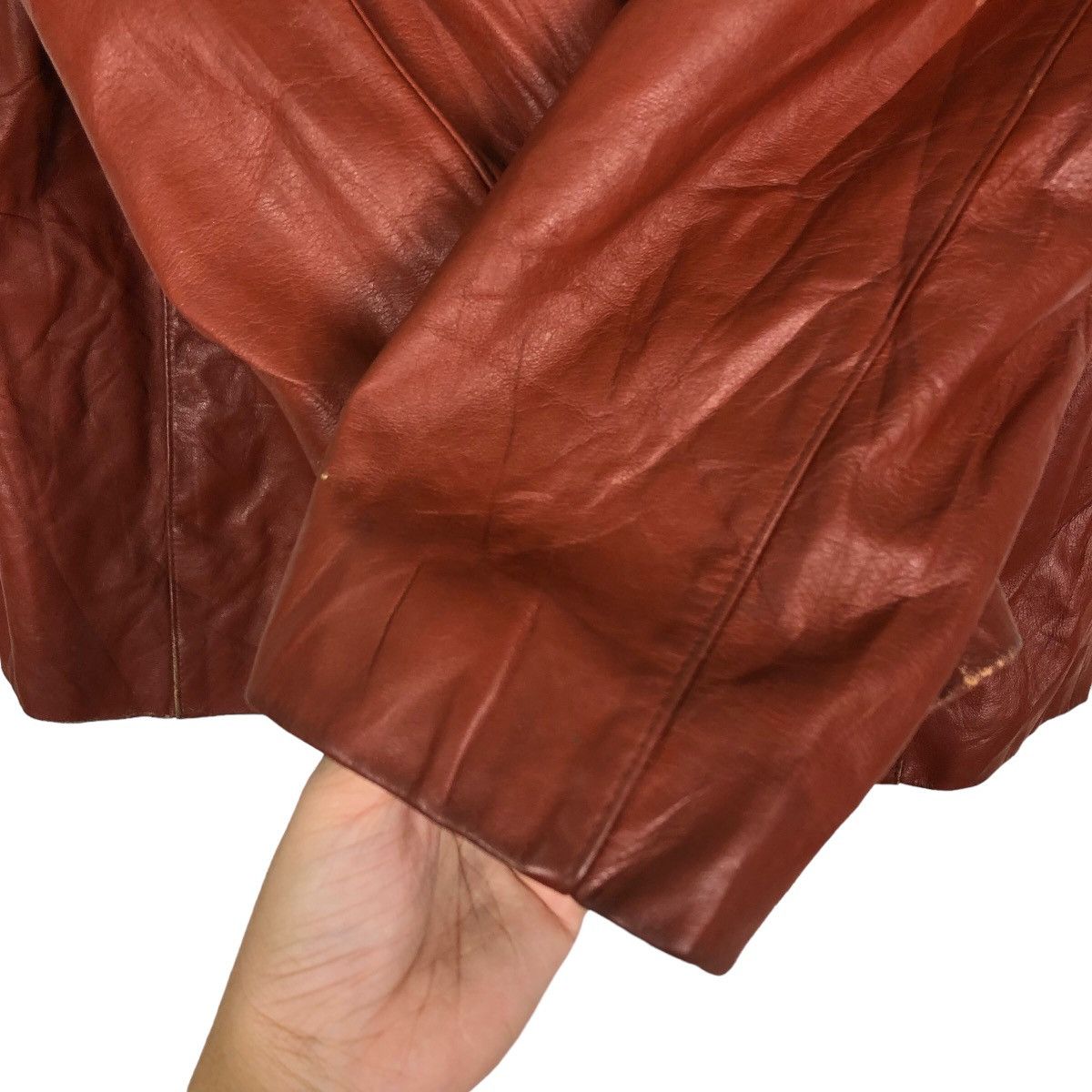 Japanese Brand 🔥VINTAGE LEATHER JACKET FIRST AVENUE DE POUR JAPAN MADE Size US L / EU 52-54 / 3 - 12 Thumbnail