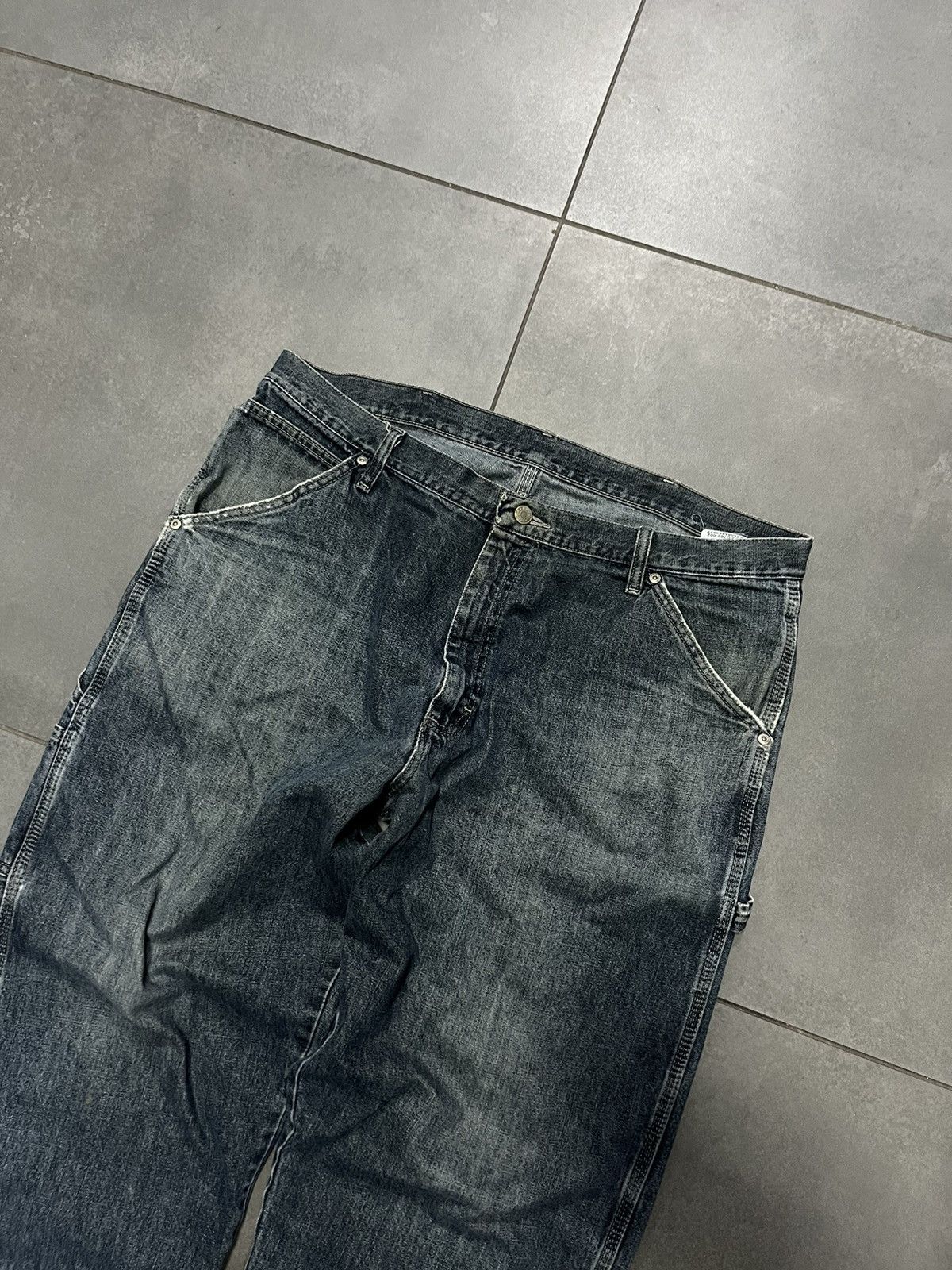 Vintage × Wrangler Vintage Workers Denim Jeans Carpenter Wrangler Size US 38 / EU 54 - 8 Thumbnail
