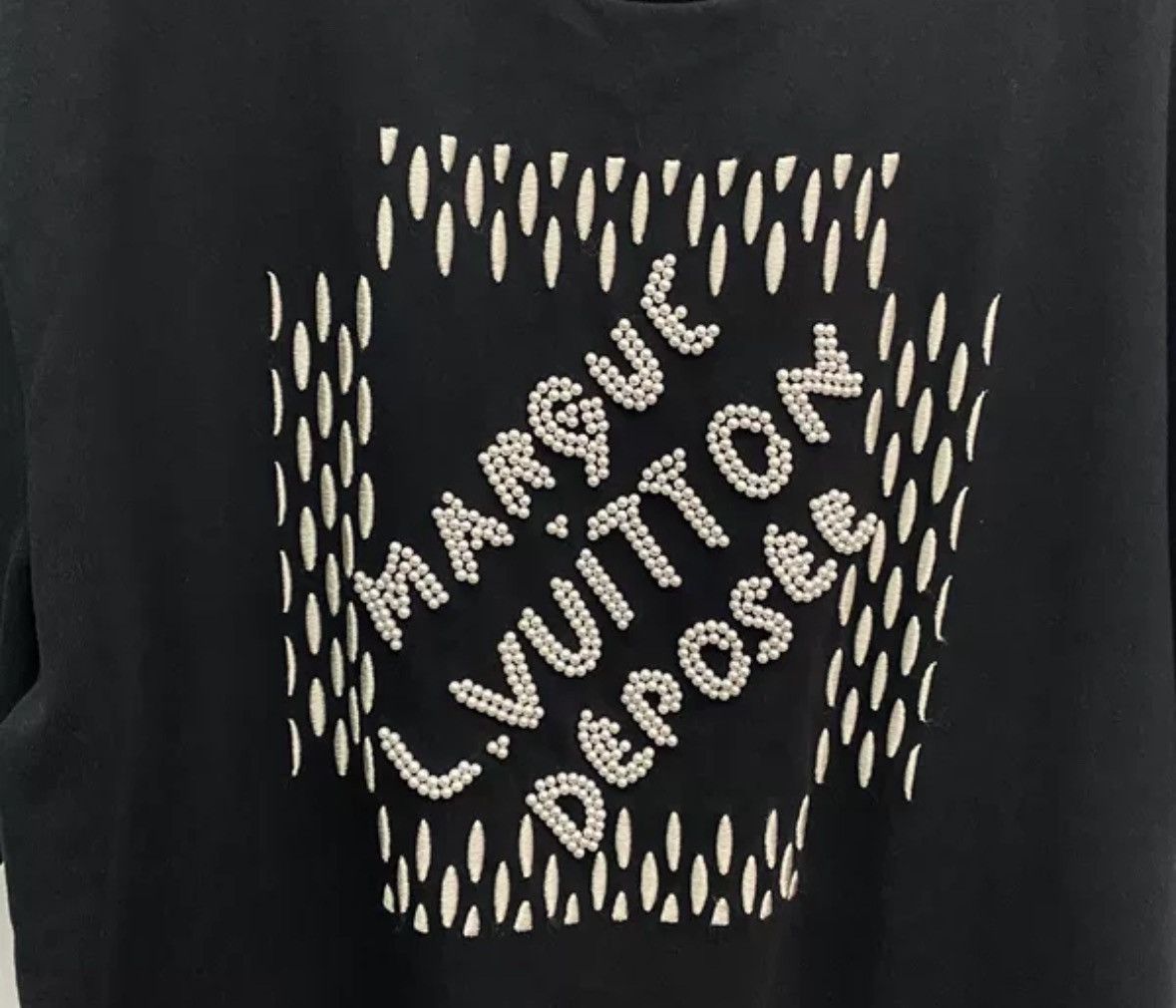 Louis Vuitton Louis Vuitton Phidon Embroidered Pearl Short Sleeve Size US XL / EU 56 / 4 - 3 Thumbnail