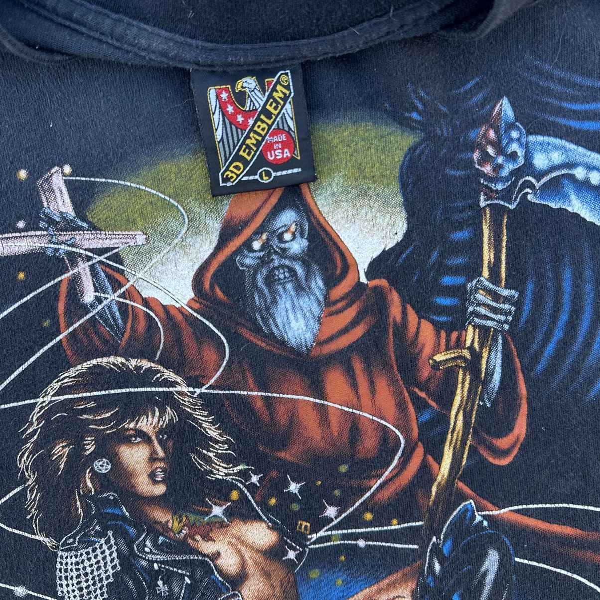 Other VTG 1992 3D Emblem Faded Graphic Biker Shirt Size US L / EU 52-54 / 3 - 3 Thumbnail