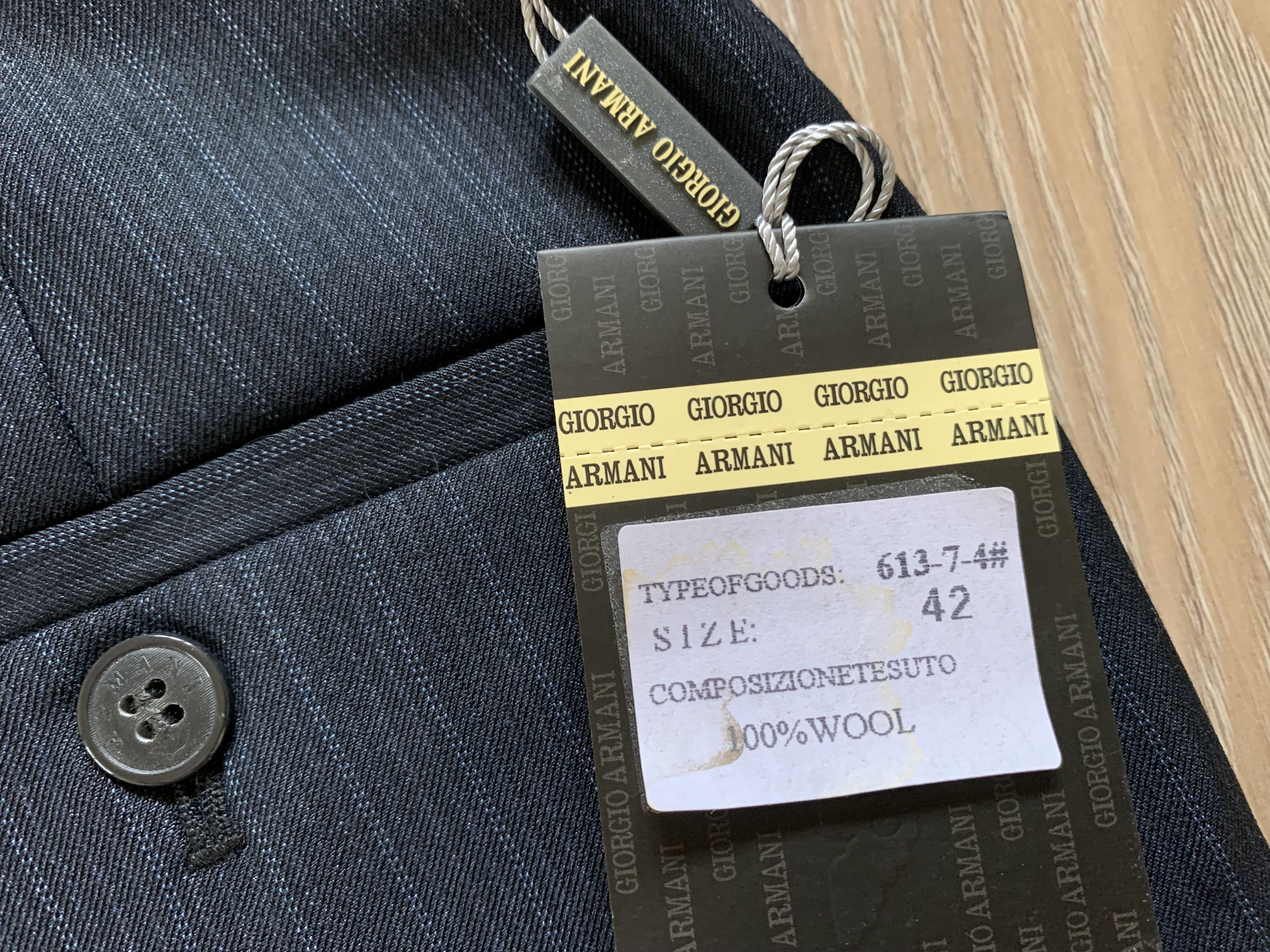 Giorgio Armani × Vintage Vintage Armani Le Collezioni Classic Formal Wool Trousers Size 54L - 8 Thumbnail
