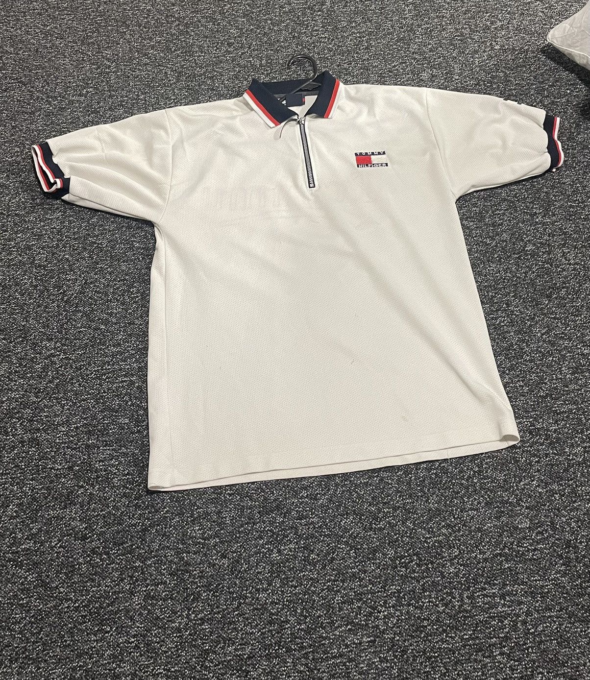 Tommy Hilfiger Slim tipped white Tommy Hilfiger polo shirt Size US XL / EU 56 / 4 - 1 Thumbnail