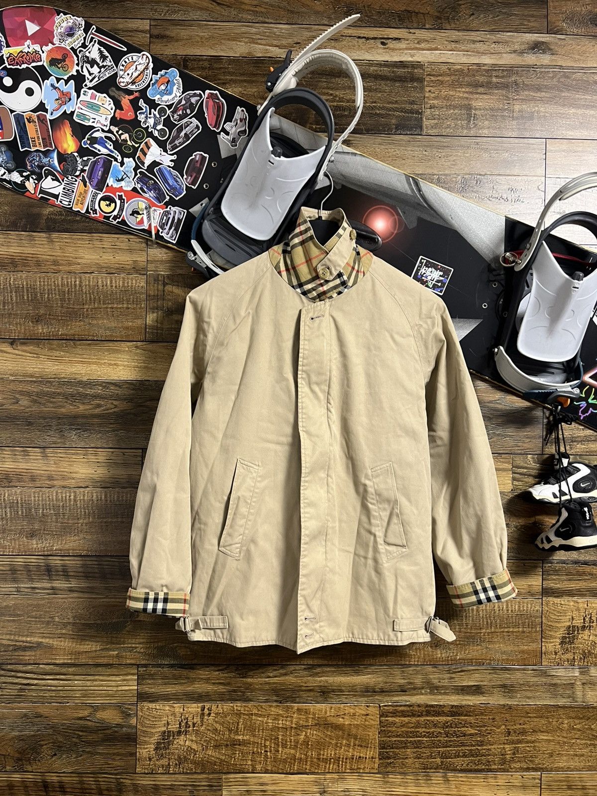 Burberry Vintage Burberrys England Men's Beige Nova Check Jacket Size US M / EU 48-50 / 2 - 1 Thumbnail