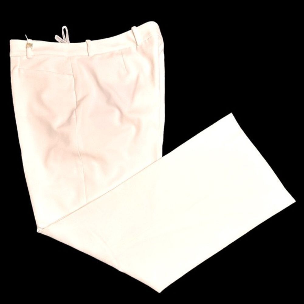 Calvin Klein Calvin Klein Wide leg fully lined high waist tailored ivory Size 29" - 2 Thumbnail