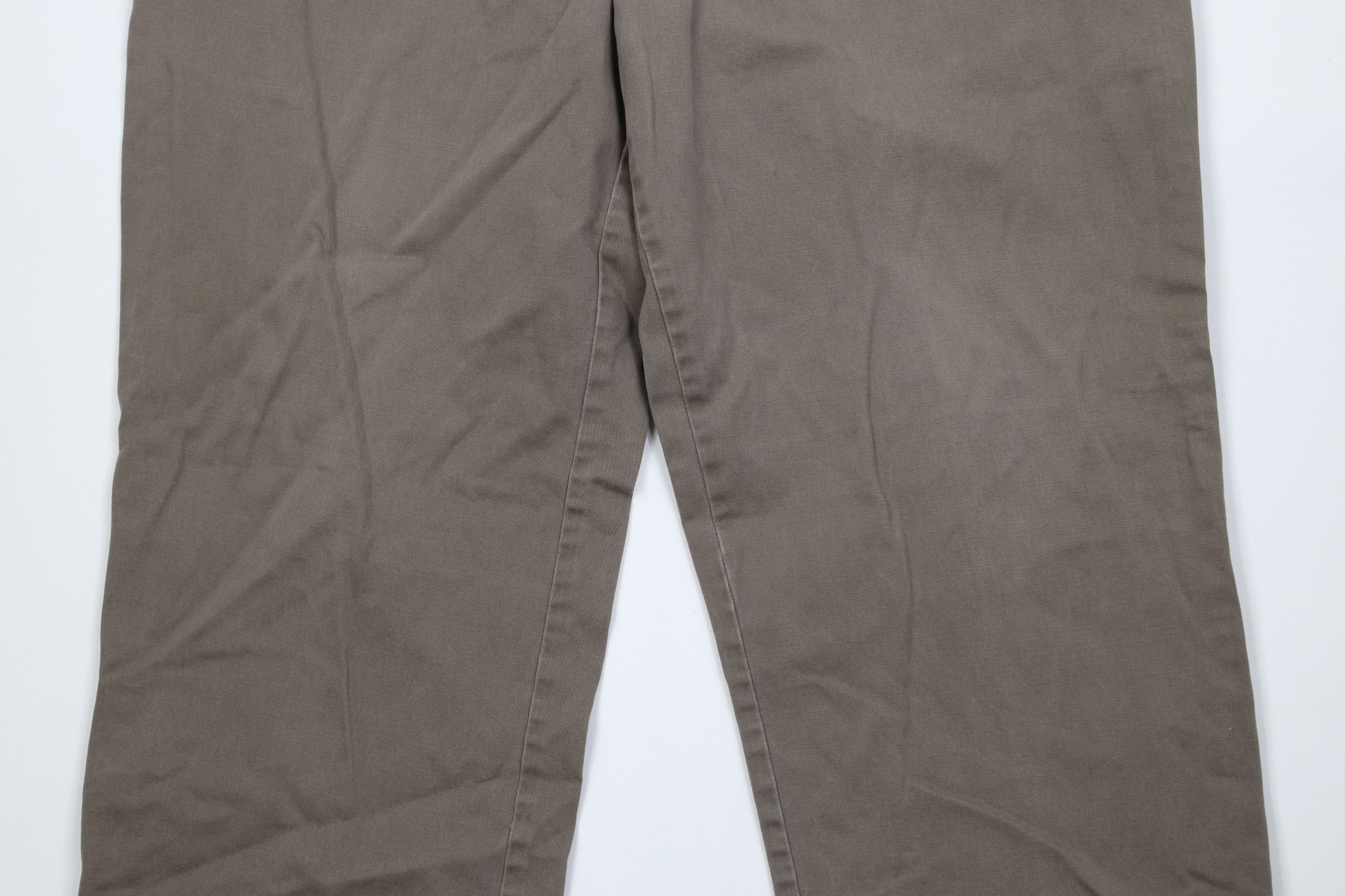 Vintage Vintage 90s Streetwear Wide Leg Chino Pants Light Brown Size US 36 / EU 52 - 3 Thumbnail