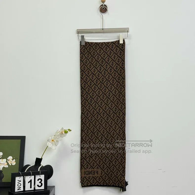 Fendi Fendi size 180*30 cm Monogrammed Letter Logo Scarf Size ONE SIZE - 2 Thumbnail