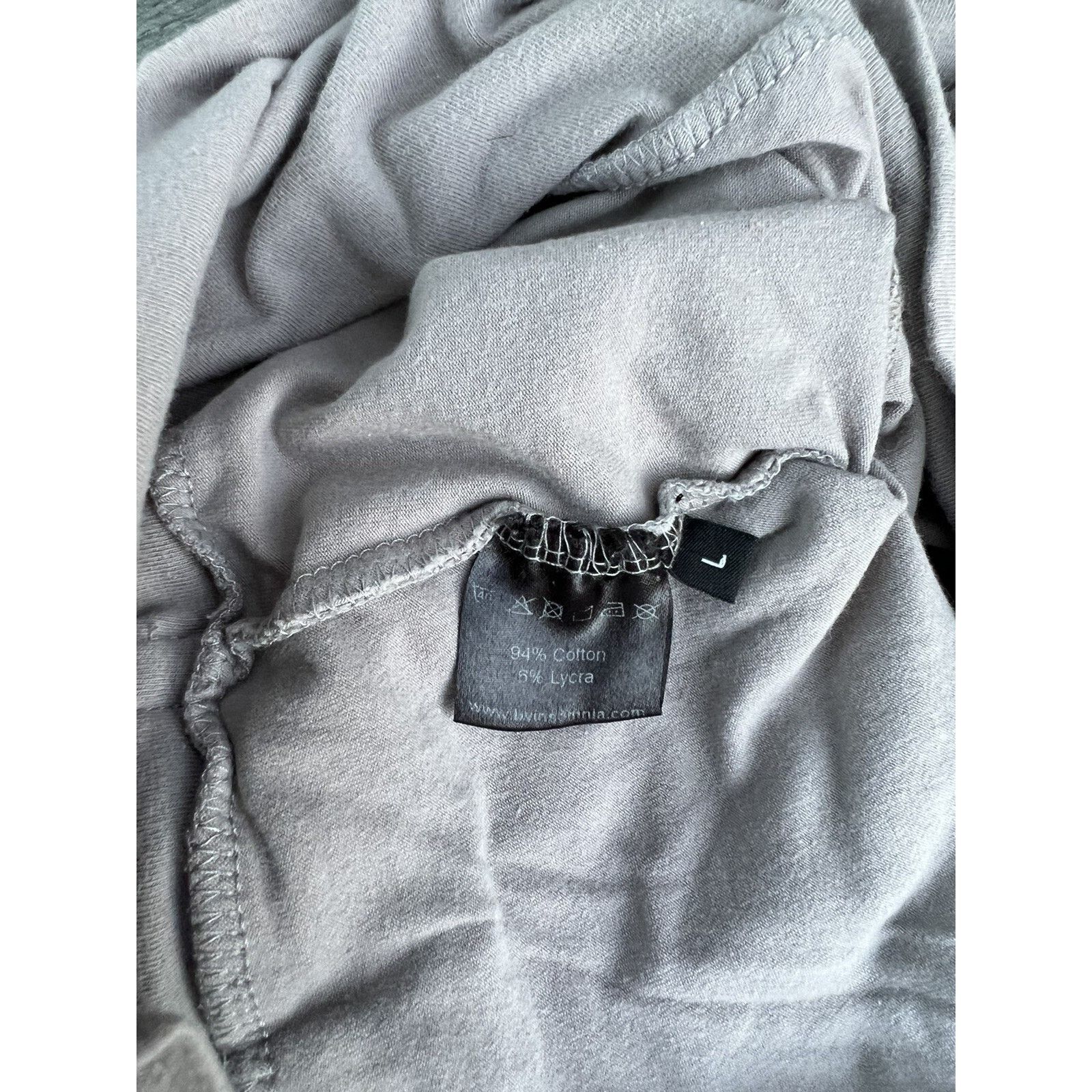 Insomnia Visuals Insomnia gray pants cotton size L Women High Rise A000316 Size 28" / US 6 / IT 42 - 10 Thumbnail