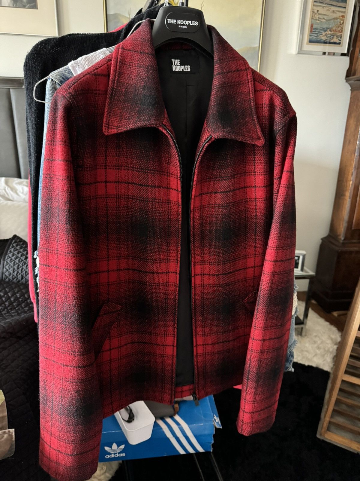 The Kooples Kooples Red Flannel Jacket- NEW Size US S / EU 44-46 / 1 - 2 Thumbnail