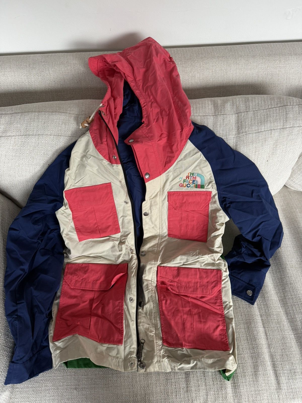 Gucci × The North Face The North Face x Gucci Patchwork Raincoat Size US S / EU 44-46 / 1 - 1 Thumbnail