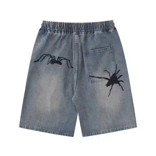 Vintage y2k distressed pattern skate shorts Size US 30 / EU 46 - 1 Thumbnail