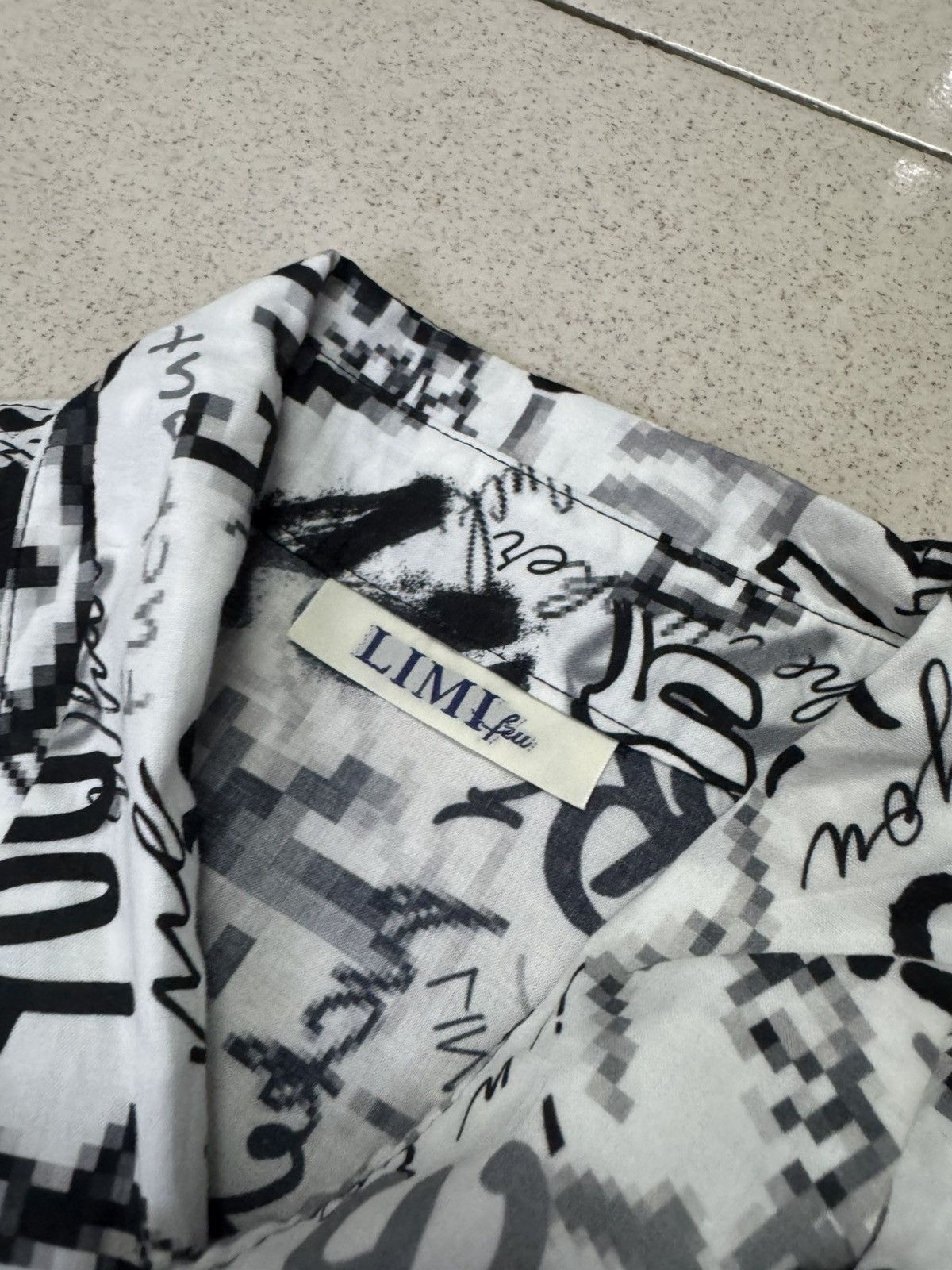 Limi Feu 2021-2022AW LIMI FEU LONG X UKA BLACK STUDY DRESS SHIRT Size M / US 6-8 / IT 42-44 - 6 Thumbnail