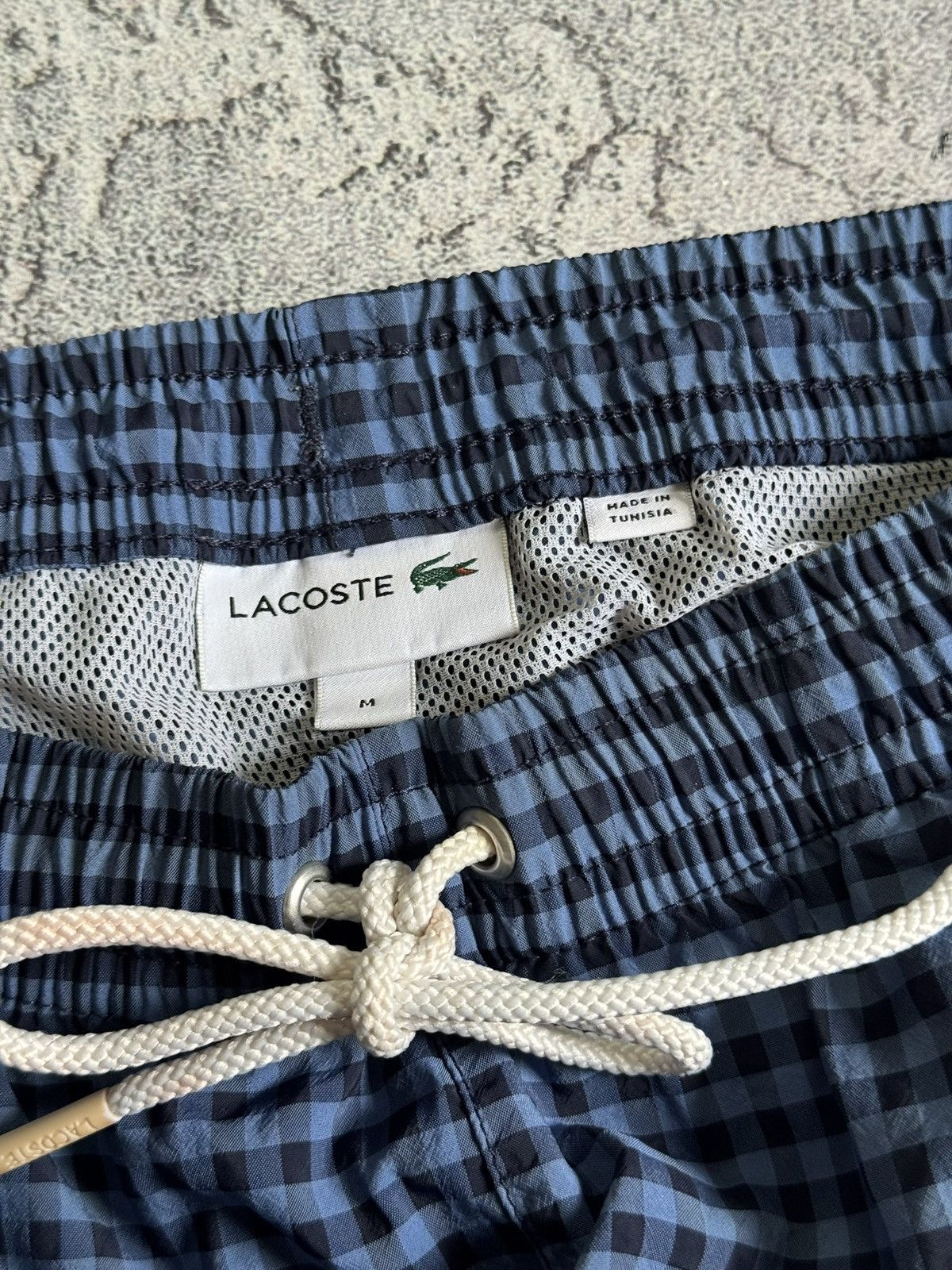 Lacoste Lacoste M/size Chekered blue summer shorts 🩳 casual Size US 32 / EU 48 - 5 Thumbnail