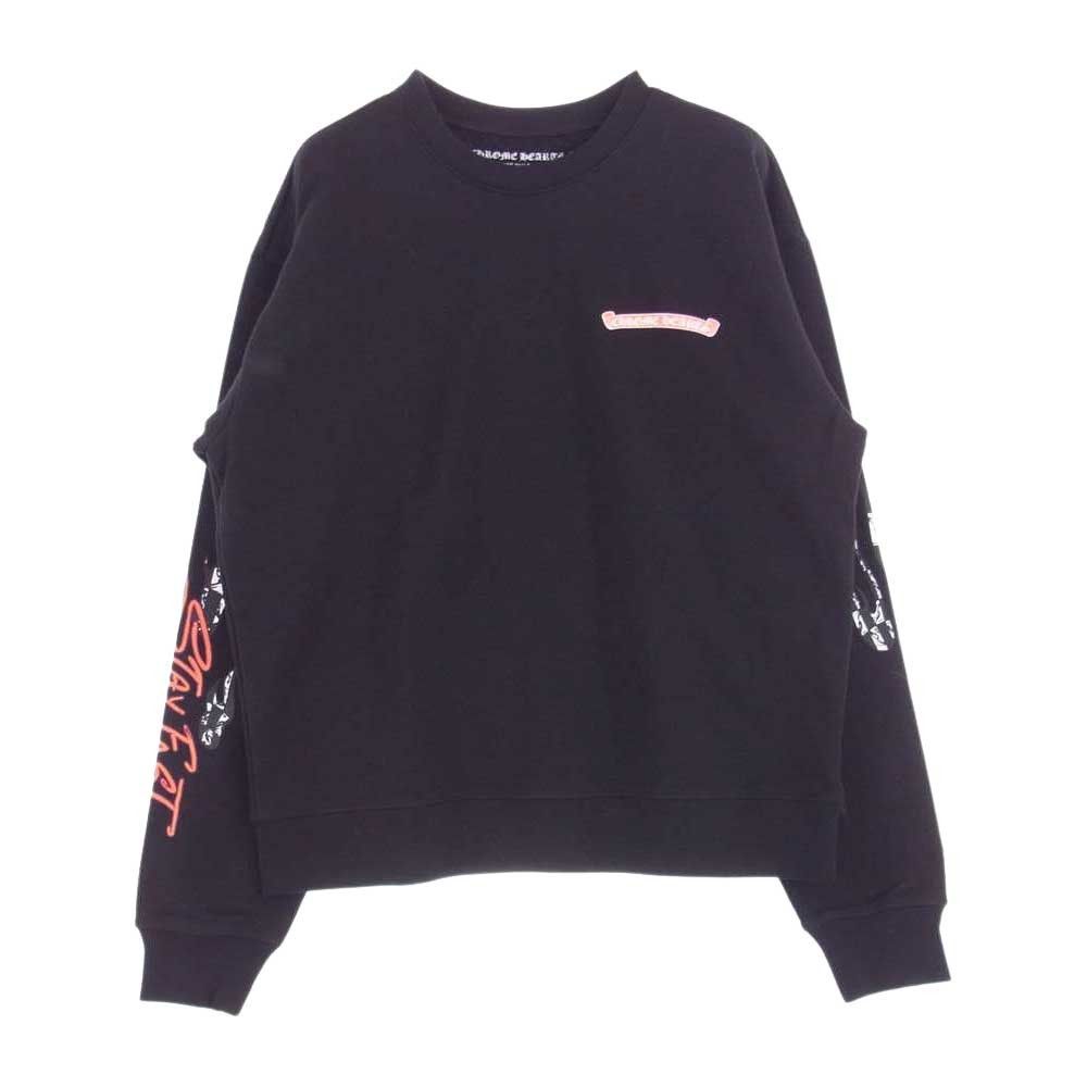 image of Chrome Hearts Crewneck Sweatshirt in Black, Men's (Size Medium)