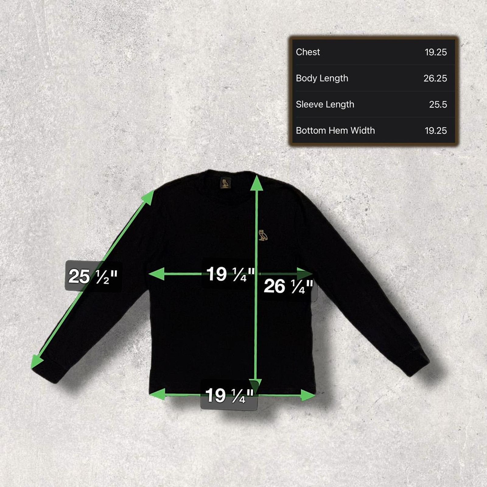 October's Very Own OVO Drake Octobers Very Own Black Owl Logo Long Sleeve Shirt Size US L / EU 52-54 / 3 - 5 Thumbnail