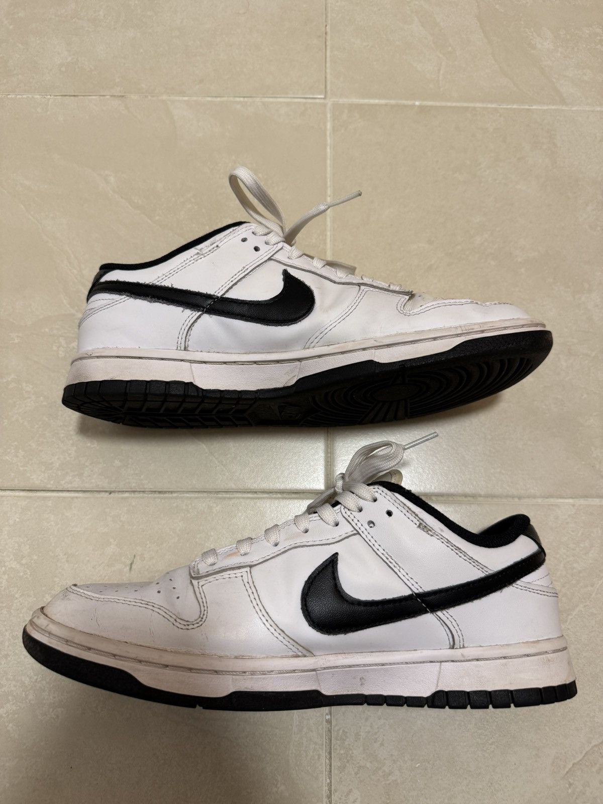 Nike Nike Dunk Low White Black Size Men’s US 8 / Women’s US 9.5 Size US 8 / EU 41 - 3 Thumbnail