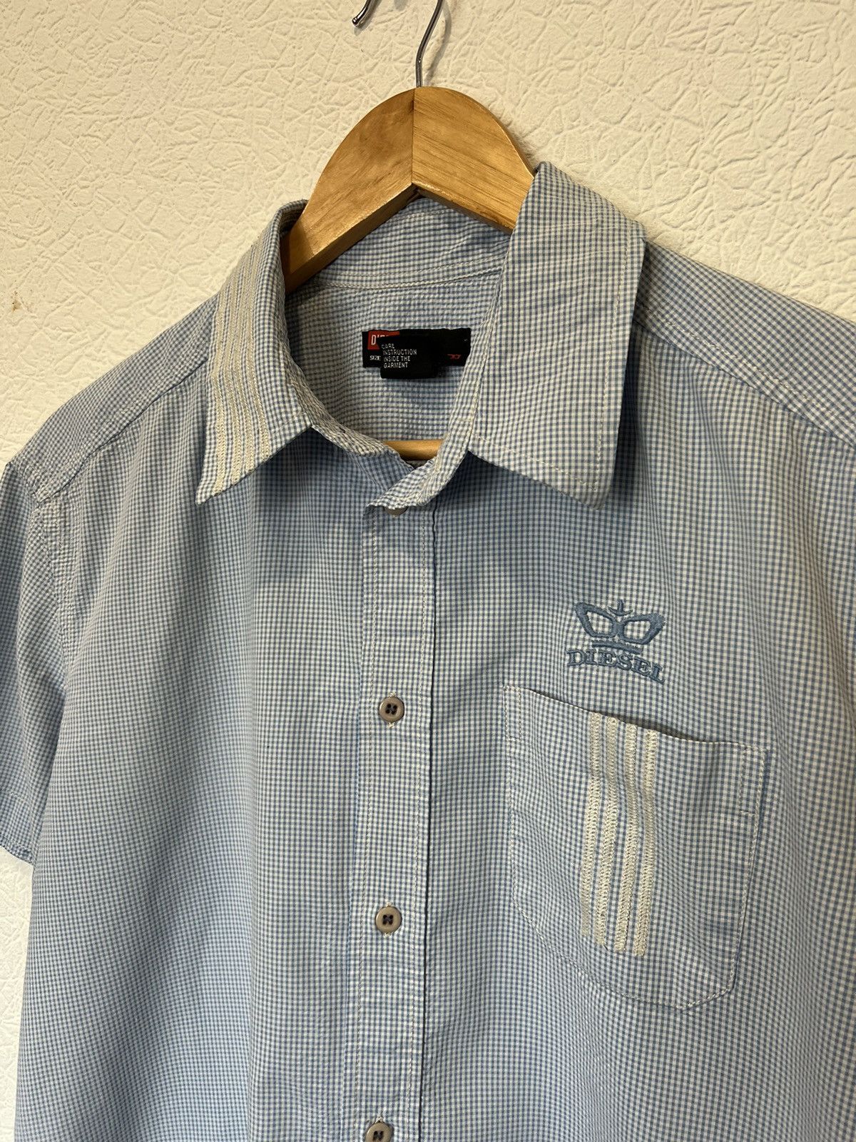 Diesel Vintage Diesel Blue Shirt Size US XL / EU 56 / 4 - 2 Thumbnail