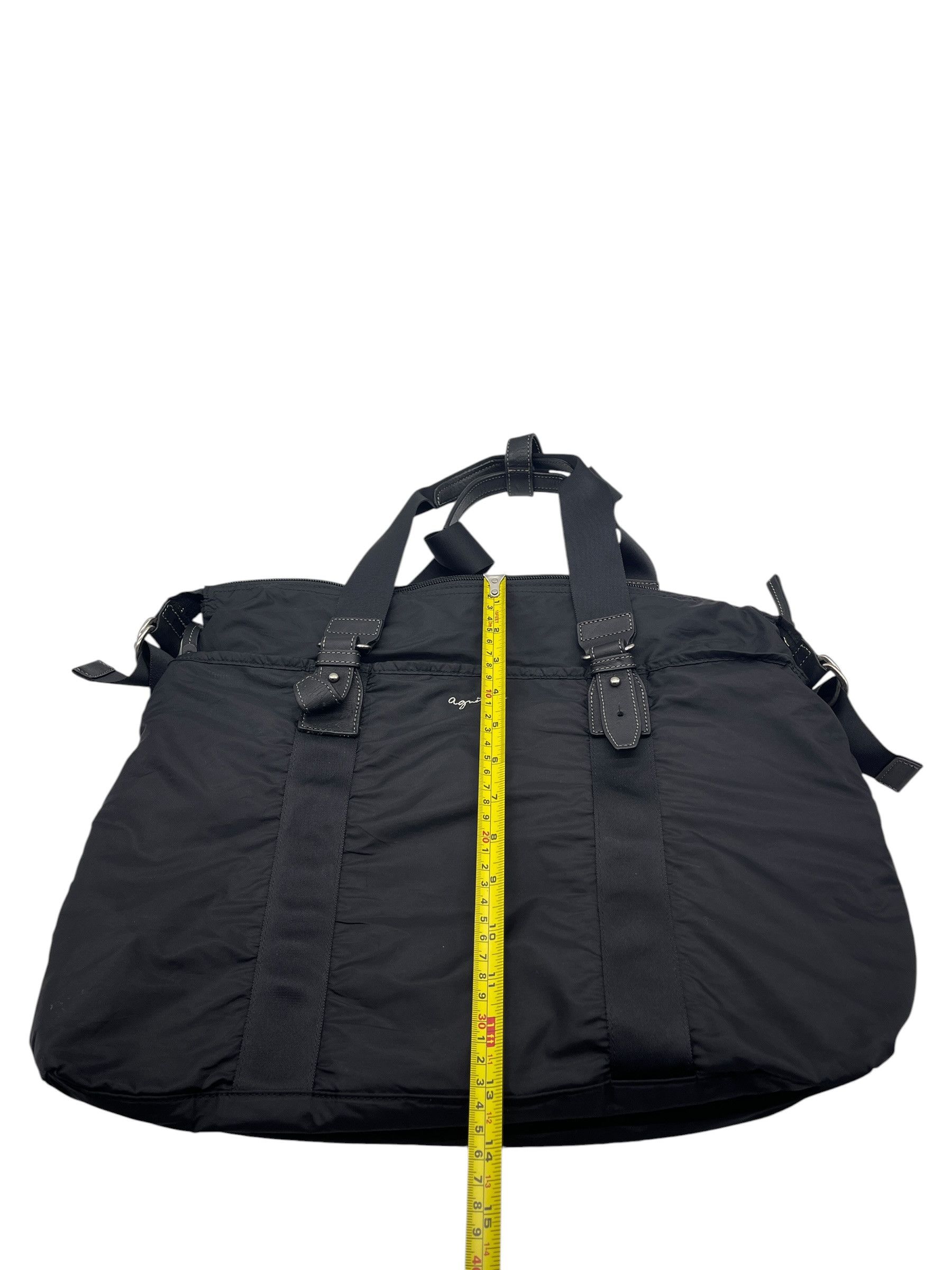 agnes b. Agnès b Voyage Nylon Boston Travel Bag Black Duffel Gym Bag Size ONE SIZE - 13 Thumbnail