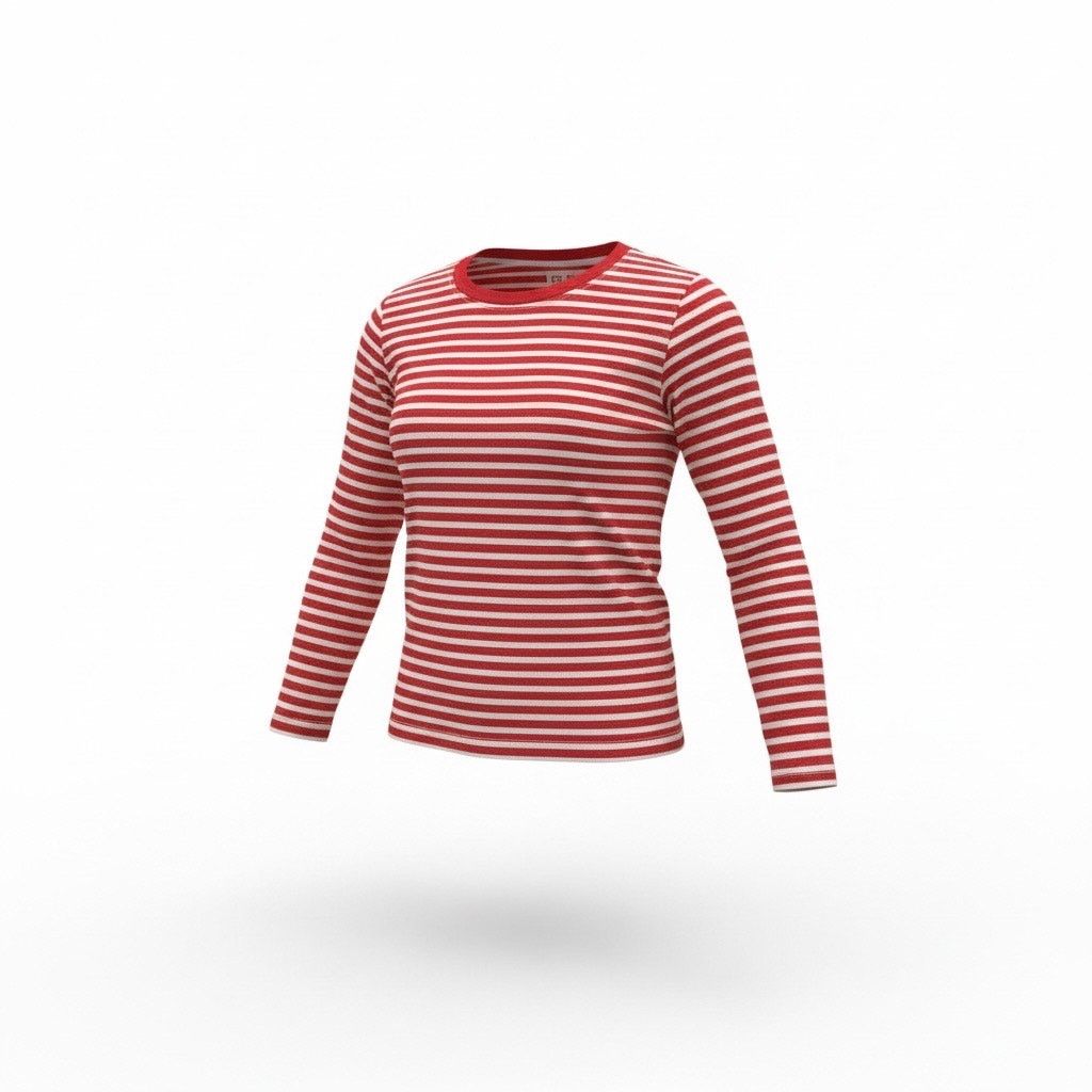 Loft LOFT Women’s Medium Red & White Striped Long Sleeve T-Shirt Size M / US 6-8 / IT 42-44 - 1 Thumbnail