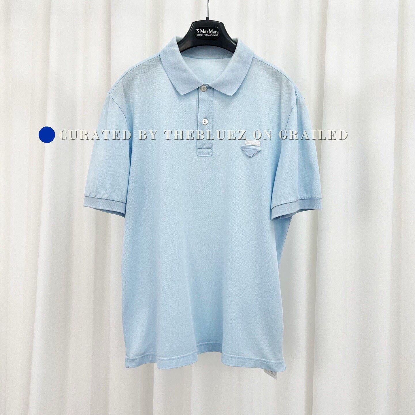 トップス PRADA Rubber Logo s/s Polo Shirt Prada Prada Rubber Logo Tipped Polo Shirt Size L | Grailed