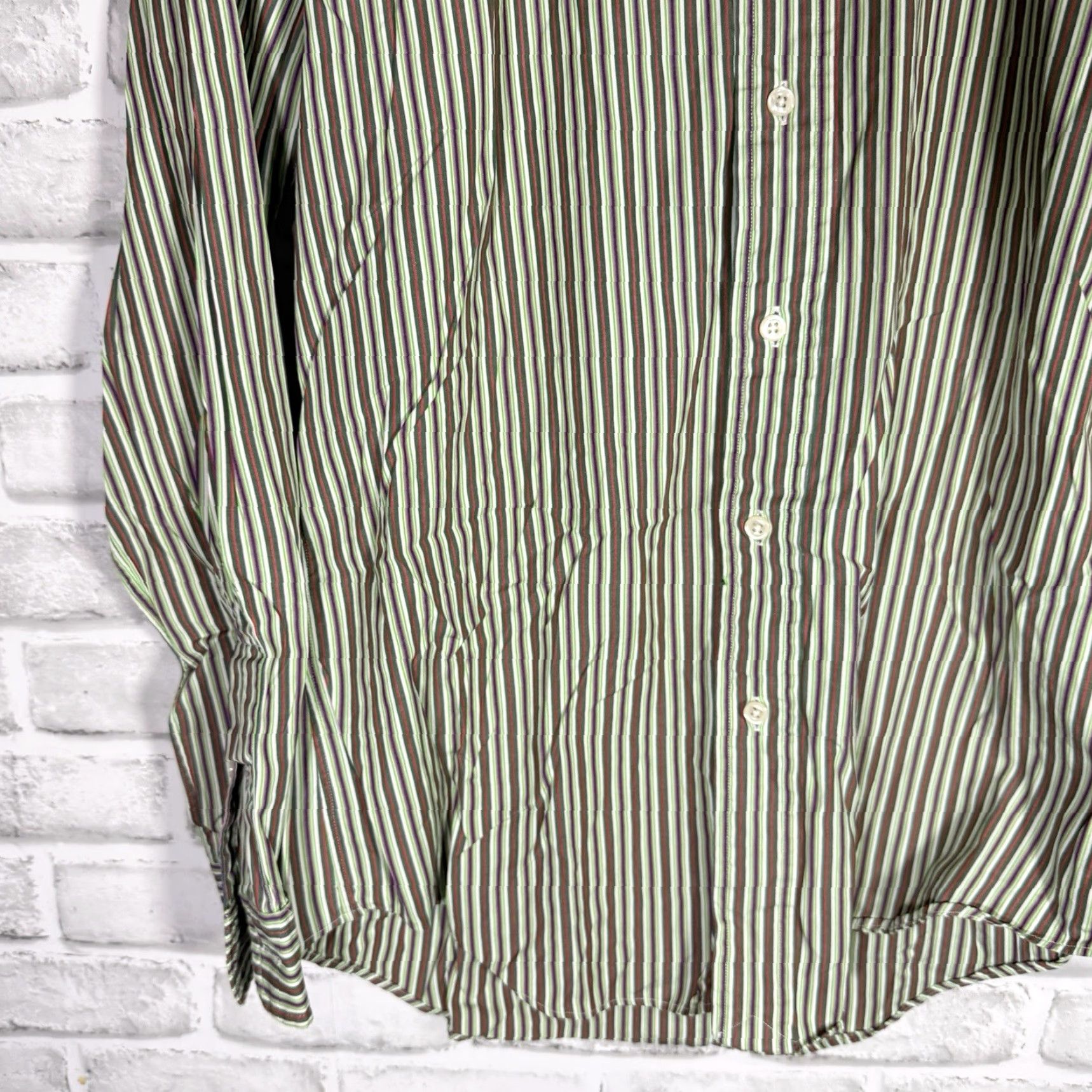 Ralph Lauren RALPH LAUREN Custom Fit Striped Long Sleeve Button-Up Shirt Mens Size M Multicolor Size US M / EU 48-50 / 2 - 3 Thumbnail