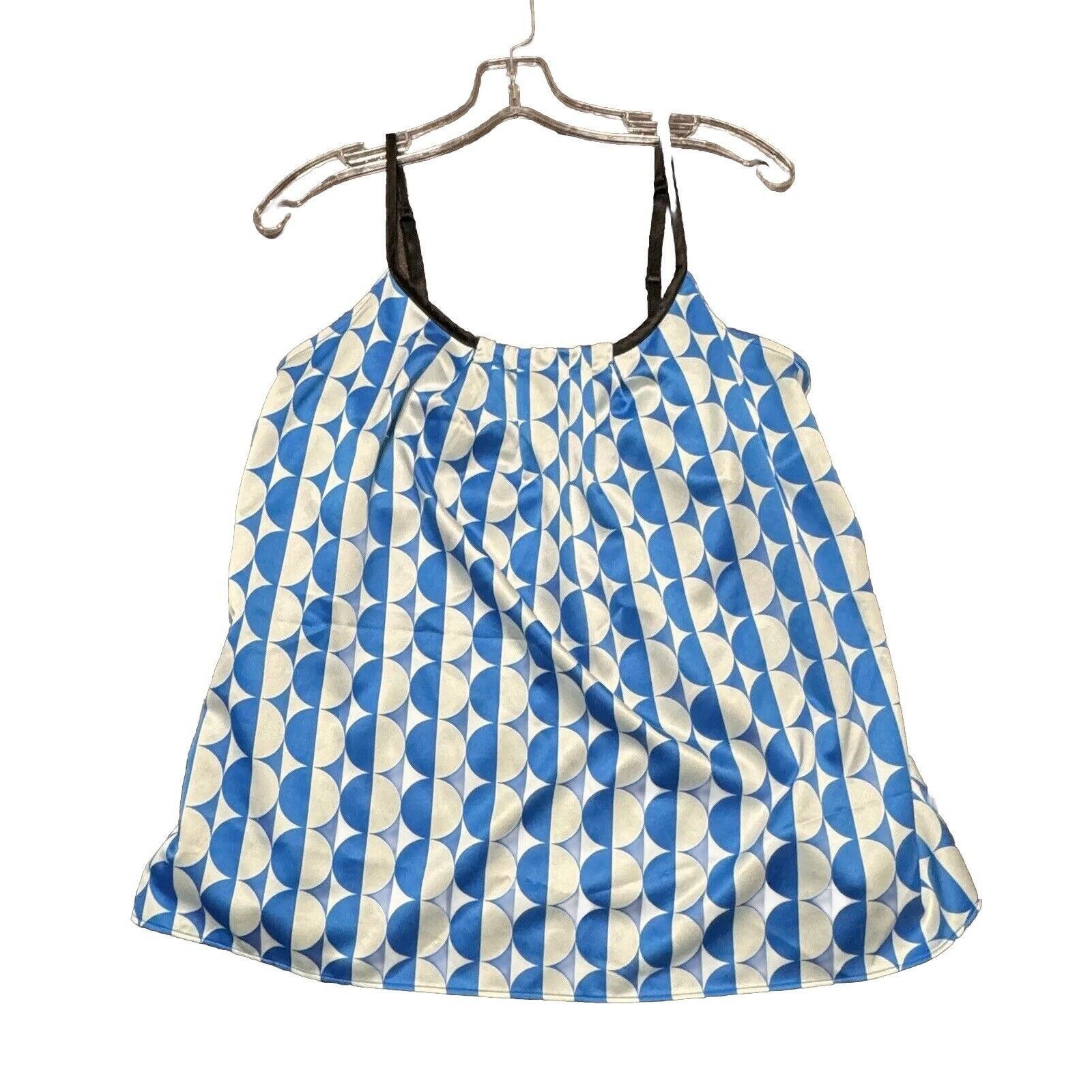 Other New York & Company Women's Blue/White Spaghetti Strap Top M Size M / US 6-8 / IT 42-44 - 1 Thumbnail