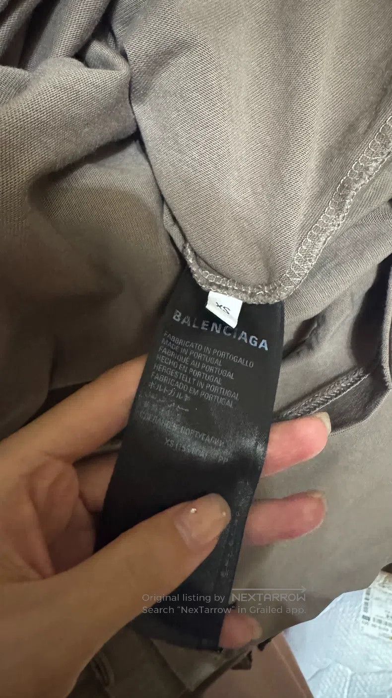 Balenciaga Balenciaga Ripped Logo Printed Short Sleeve T-Shirt Size US XS / EU 42 / 0 - 6 Thumbnail