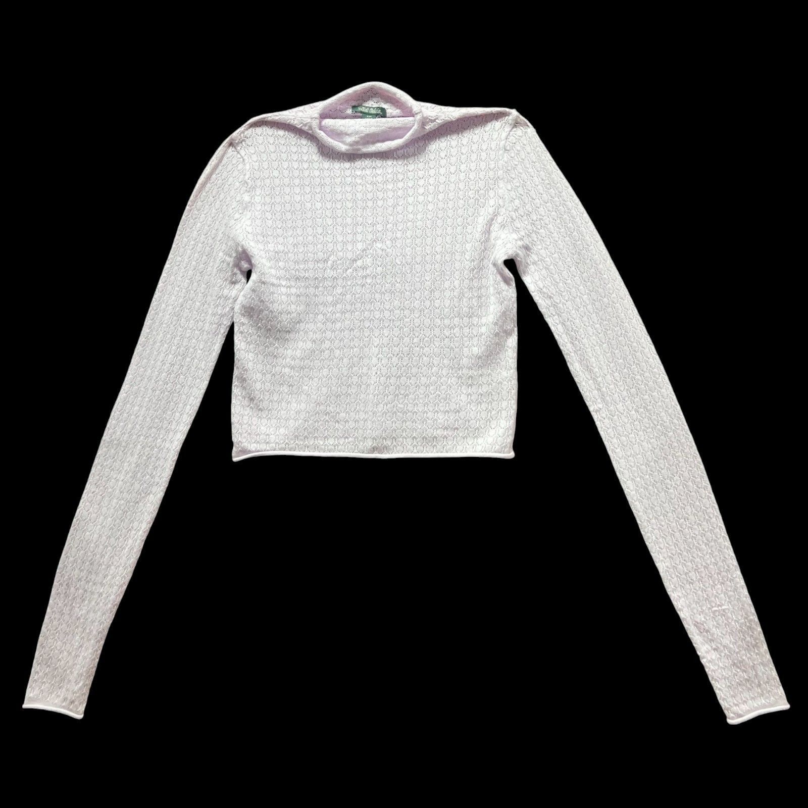 Other Wild Fable - Women's Mock Turtleneck Pointelle Pullover Swea Size XXS / US 00 / IT 34 - 1 Thumbnail