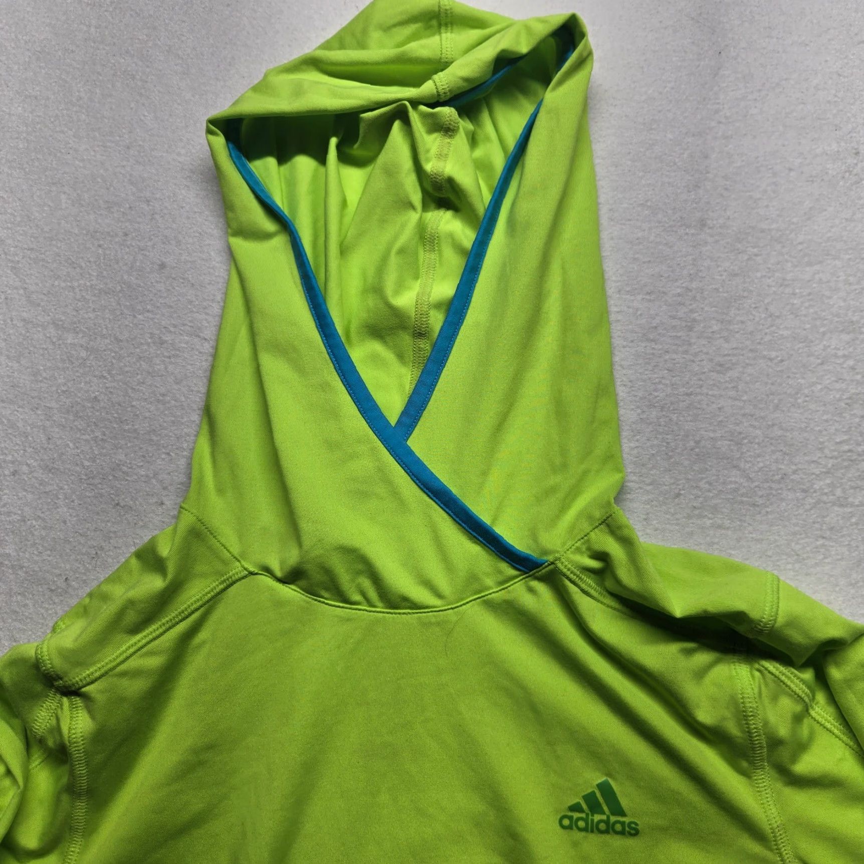 Adidas adidas Marathon 10 Climalite Green Lightweight Sweatshirt Women's Size S Small Shirt Climalite Running & Jogging Womens Green 90s? Size S / US 4 / IT 40 - 2 Thumbnail