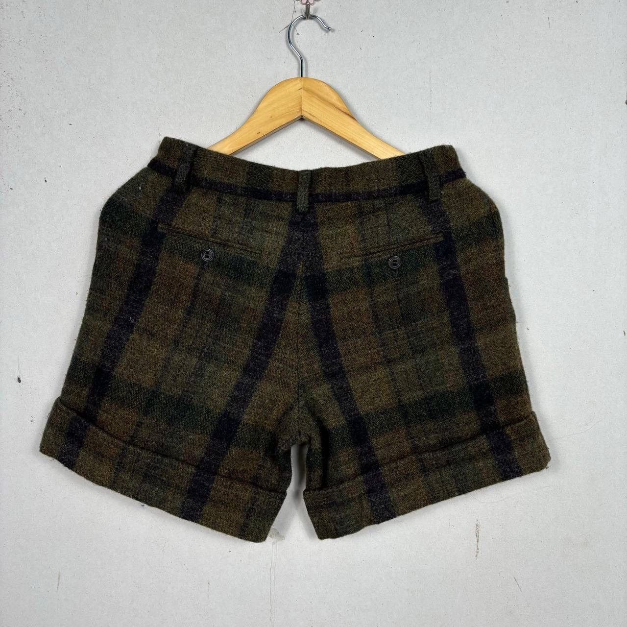 A.P.C. Vtg A.P.C. Archive Wool Plaid Shorts Rue Madame Paris Sz 34 Size US 29 - 4 Thumbnail