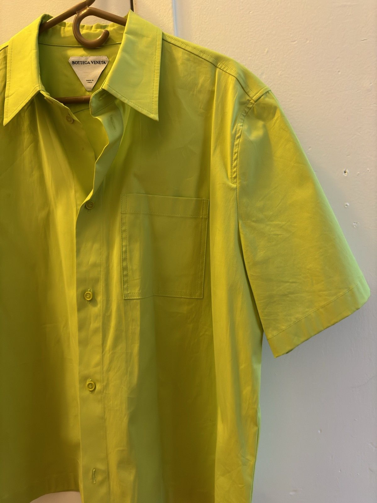 Bottega Veneta Bottega Veneta Short Sleeve Button Up Size US M / EU 48-50 / 2 - 3 Thumbnail