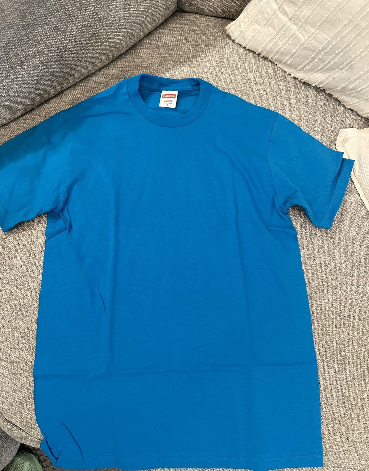 Supreme Supreme Blank T-shirt Blue Size US S / EU 44-46 / 1 - 1 Thumbnail