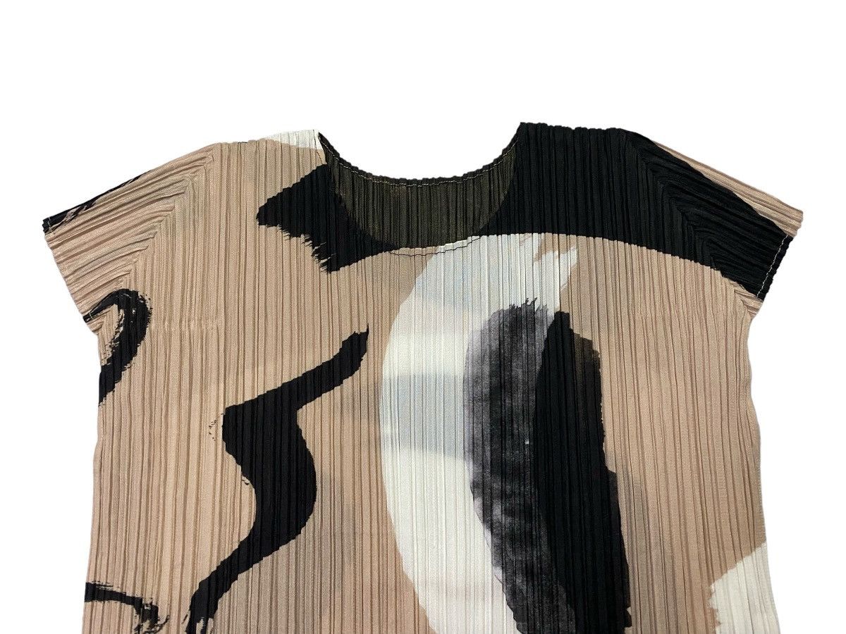 Pleats Please Issey Miyake Pleats Please Issey Miyake Pleated Abstract Print Plisse Top Size M / US 6-8 / IT 42-44 - 11 Thumbnail