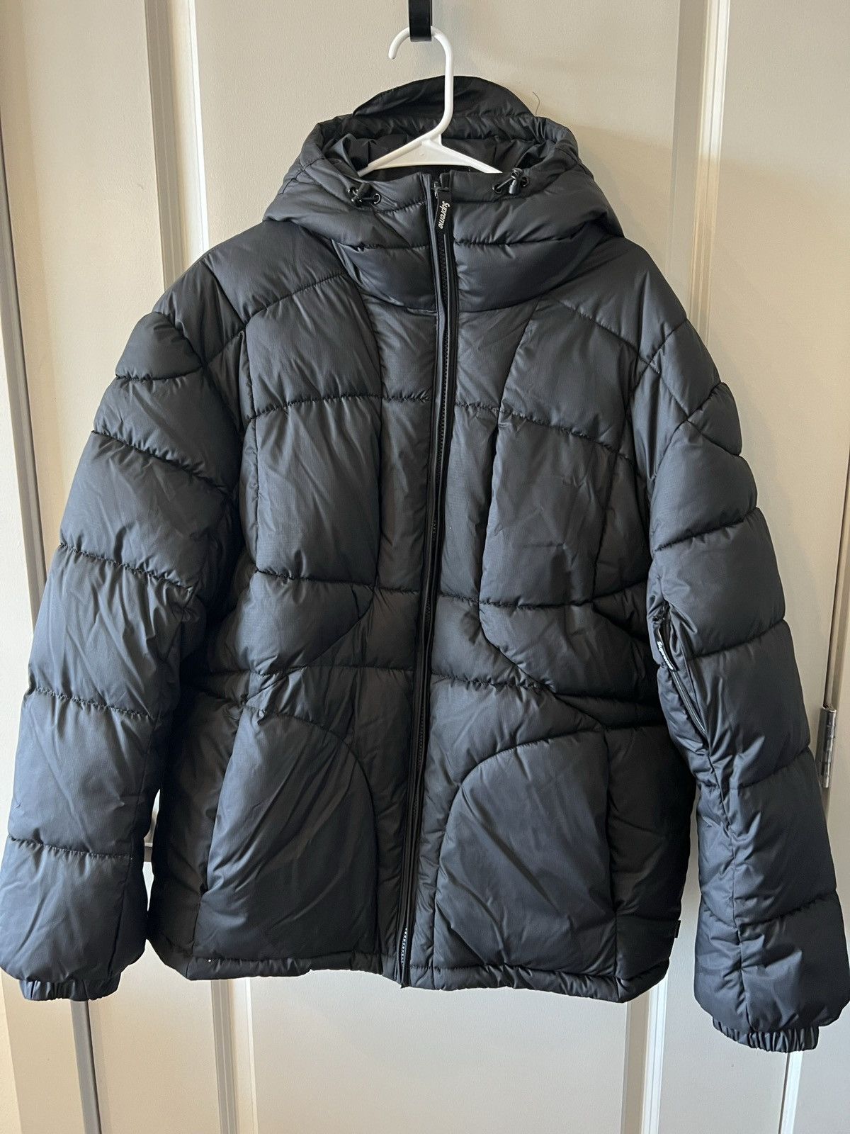 Supreme Supreme Warp Hooded Puffy Jacket Black | Grailed