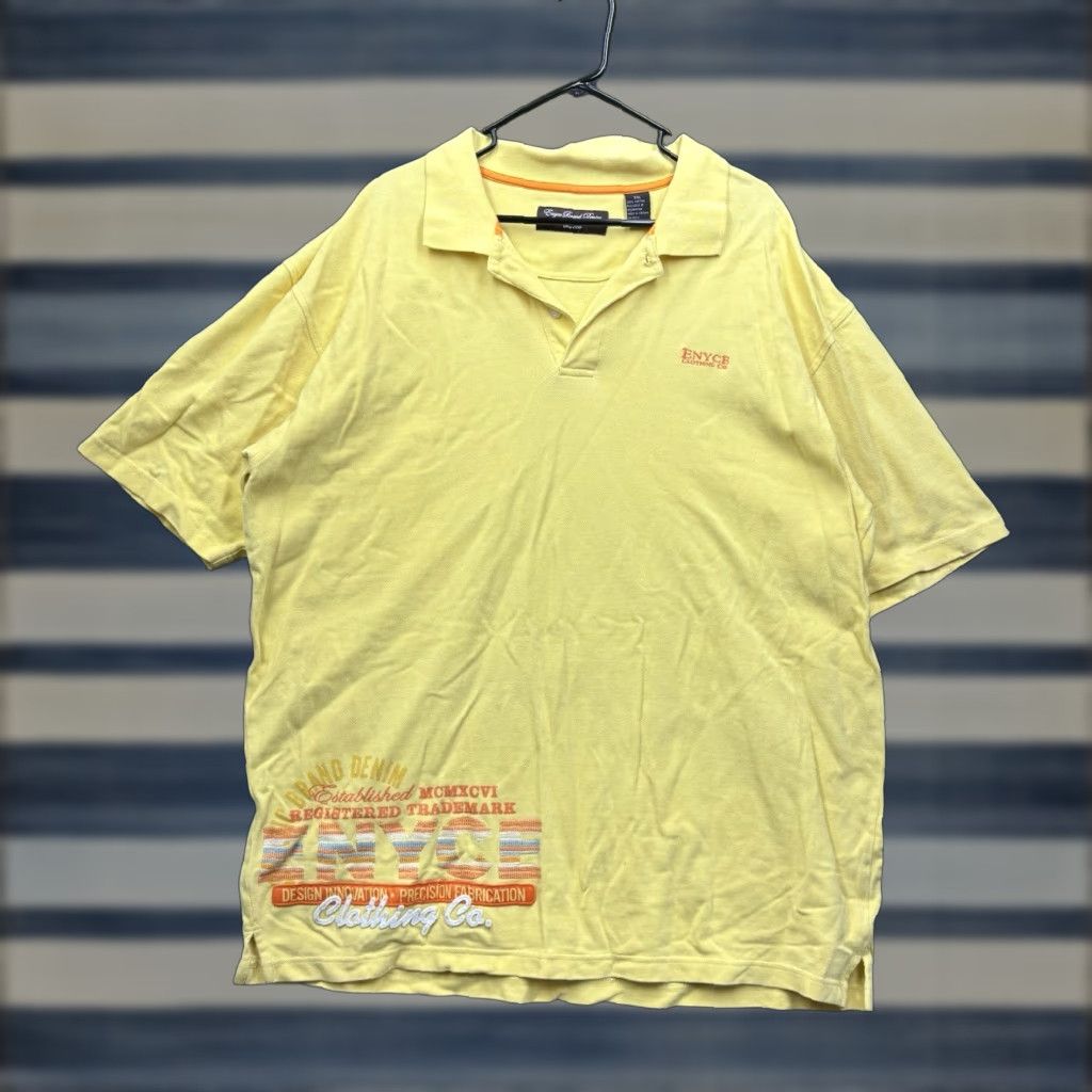 Enyce VINTAGE ENYCE Polo Shirt Mens 3XL Short Sleeve Yellow Polo Shirt Polo Mens 3XL Yellow Casual 2000s ENYCE Mens Size US XXL / EU 58 / 5 - 1 Thumbnail