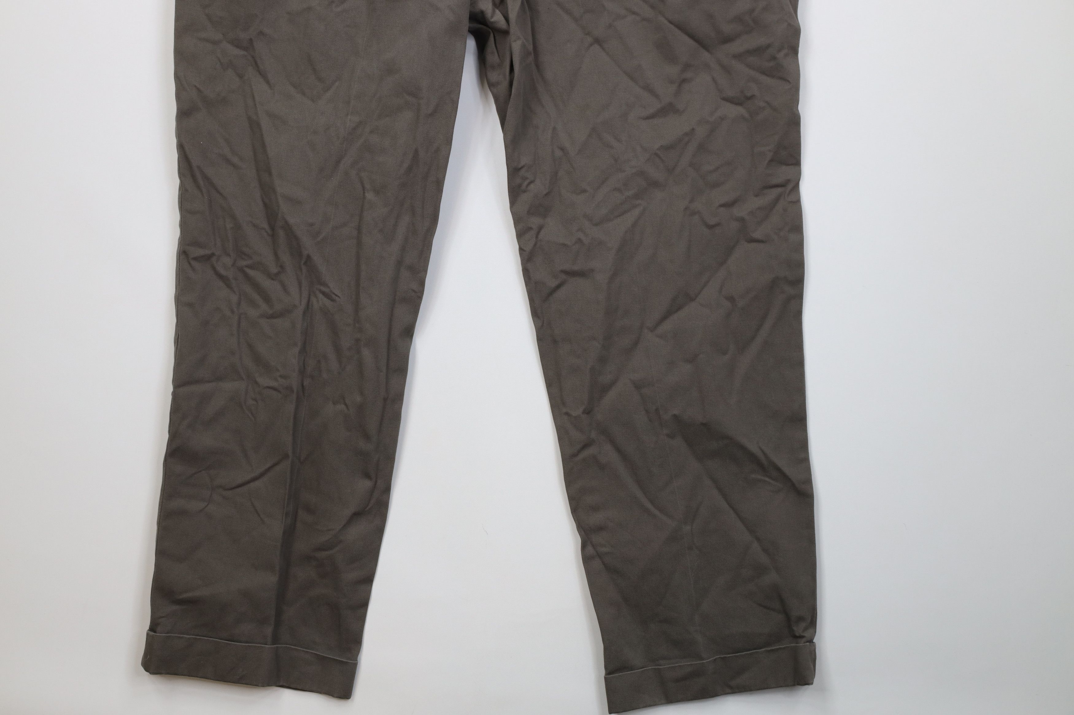 Tommy Hilfiger Vintage 90s Tommy Hilfiger Wide Leg Chino Pants Gray Size US 38 / EU 54 - 15 Thumbnail